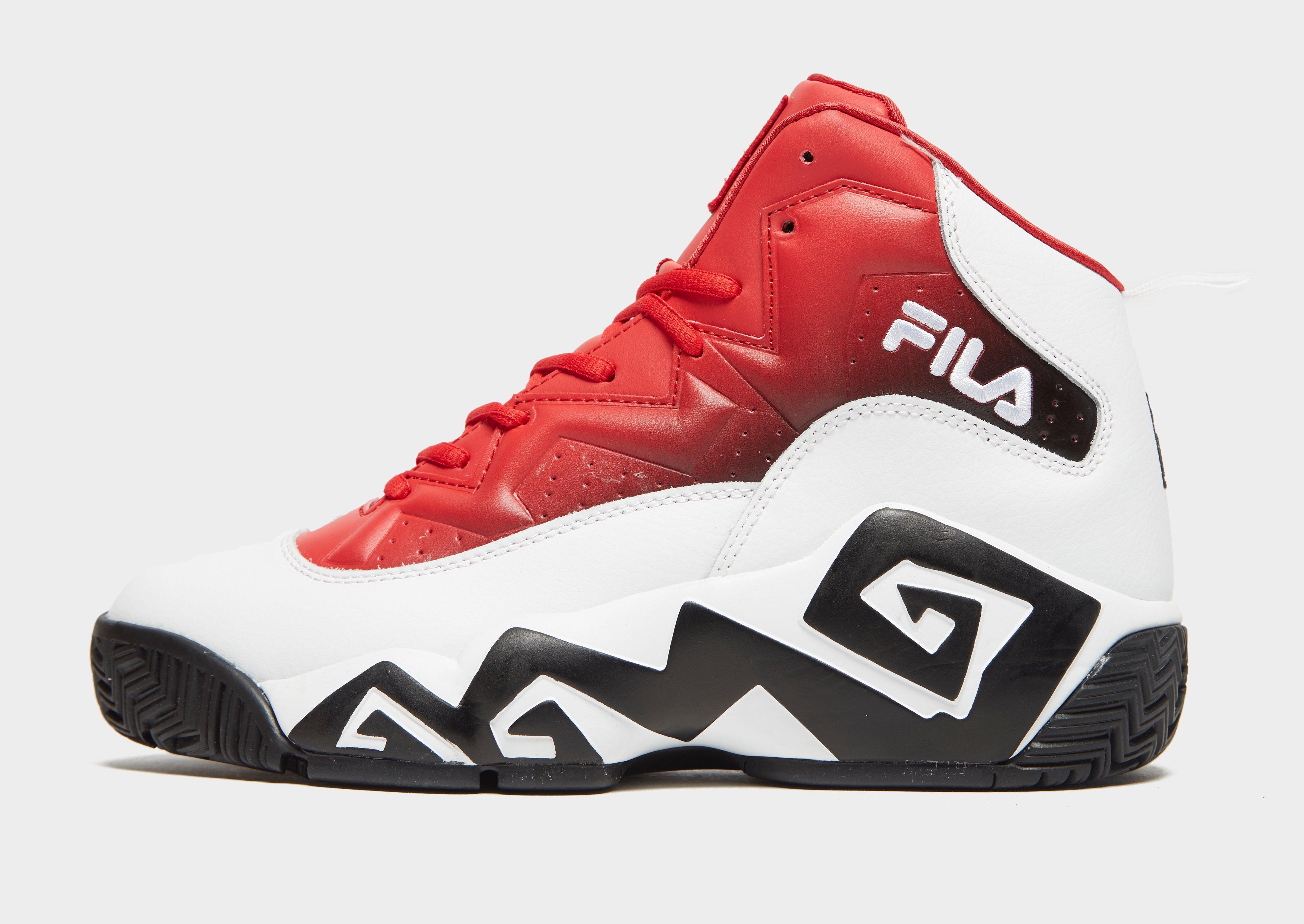 Fila Leather Mb Fade in White/Red/Black (Red) for Men - Lyst