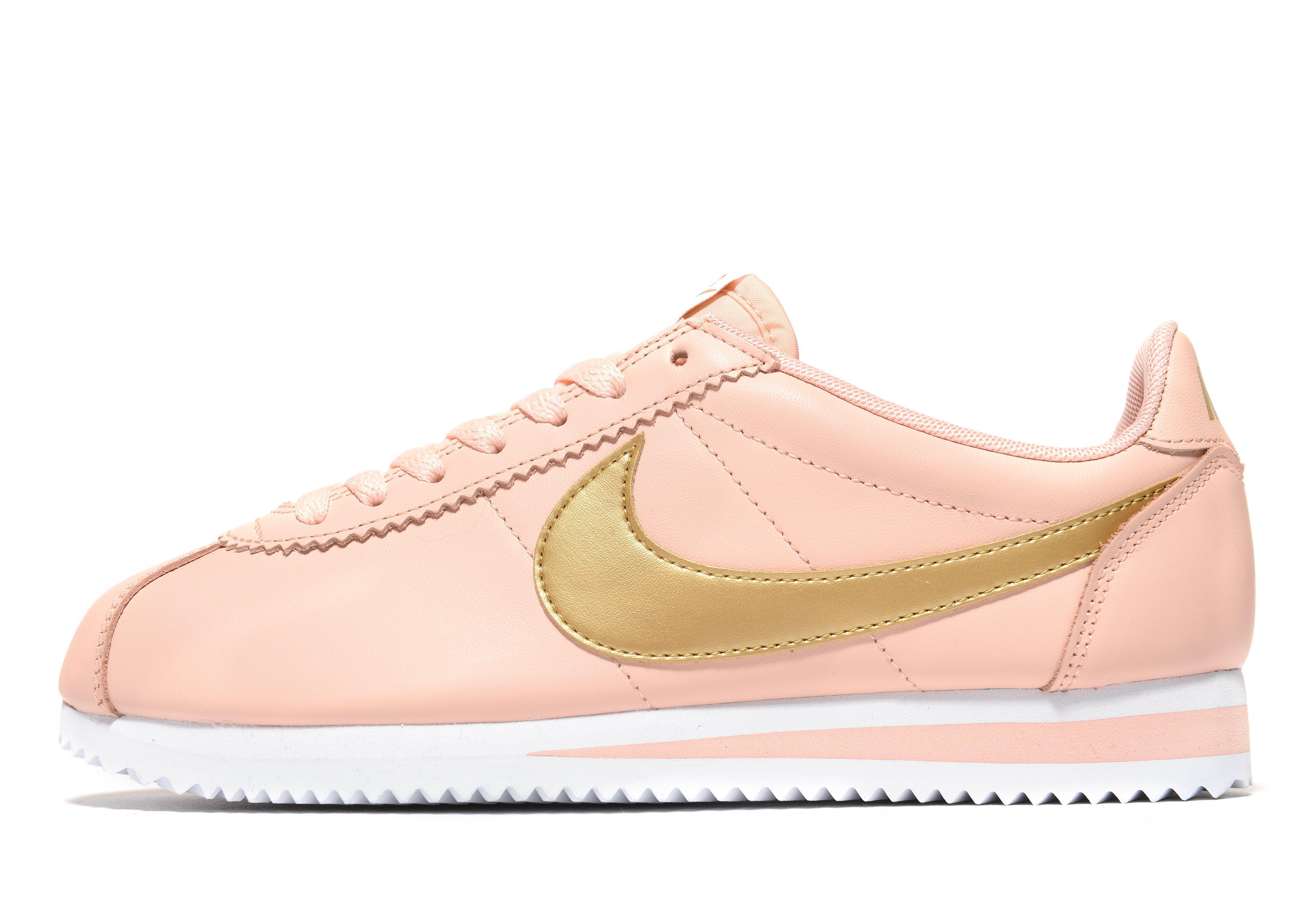 nike cortez pink and black