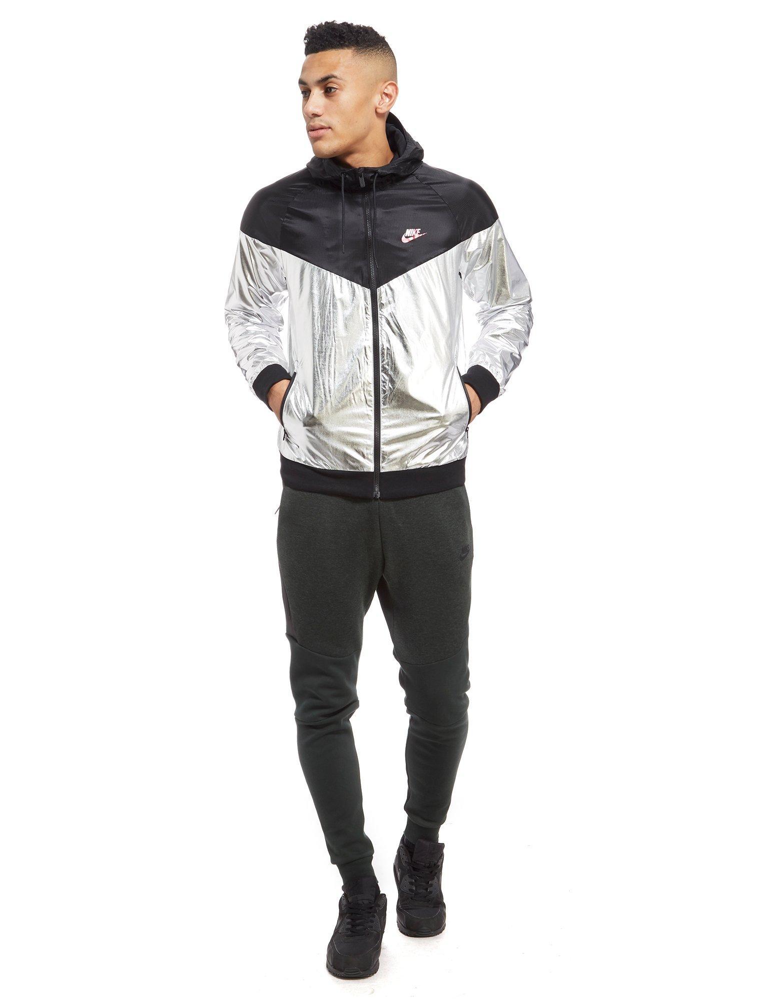 Lyst - Nike Foil Jacket in Black for Men