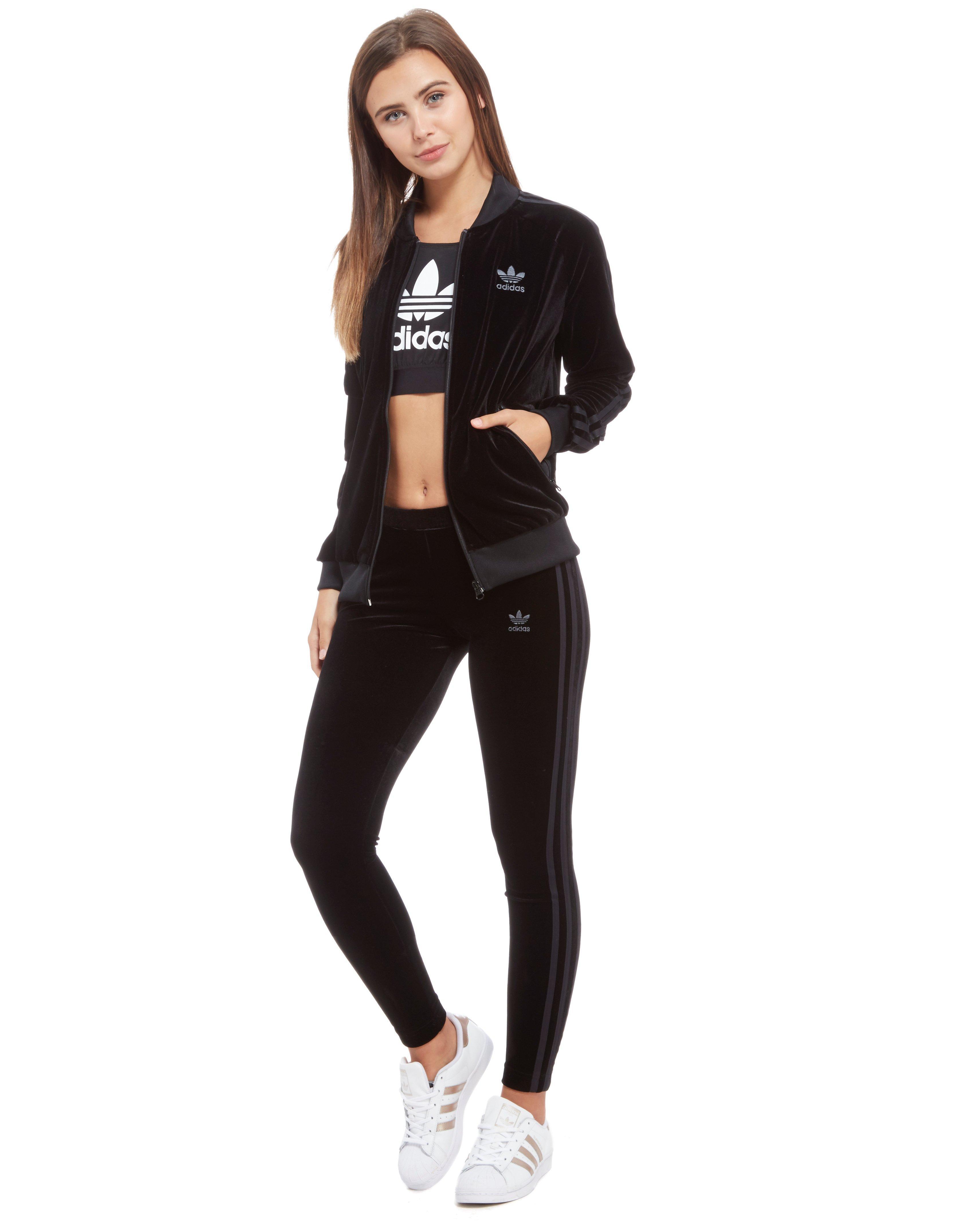 black adidas womens tracksuit