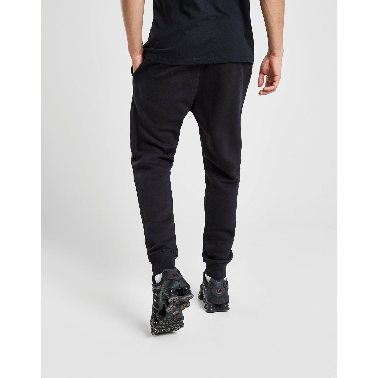 Nike Just Do It Box Logo Fleece Joggers in Black/Black (Black) for Men ...
