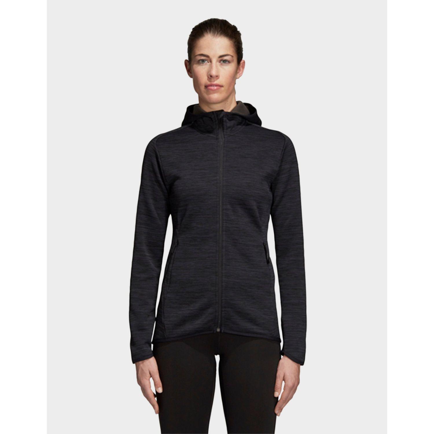 Lyst adidas Freelift Climaheat Hoodie in Black adidas Women's FreeLift Hoodie Light Sweatshirts, Grey