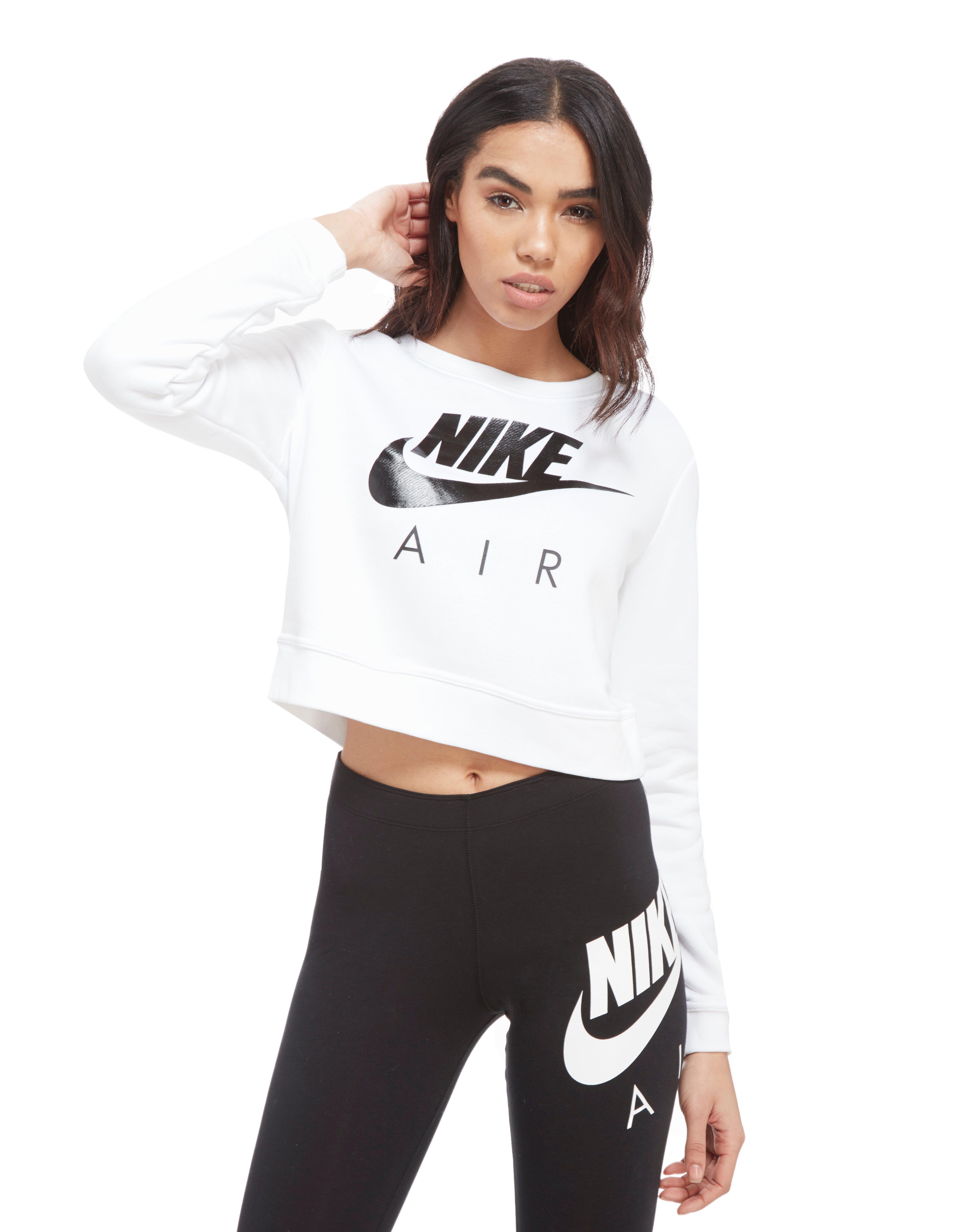 white nike crop