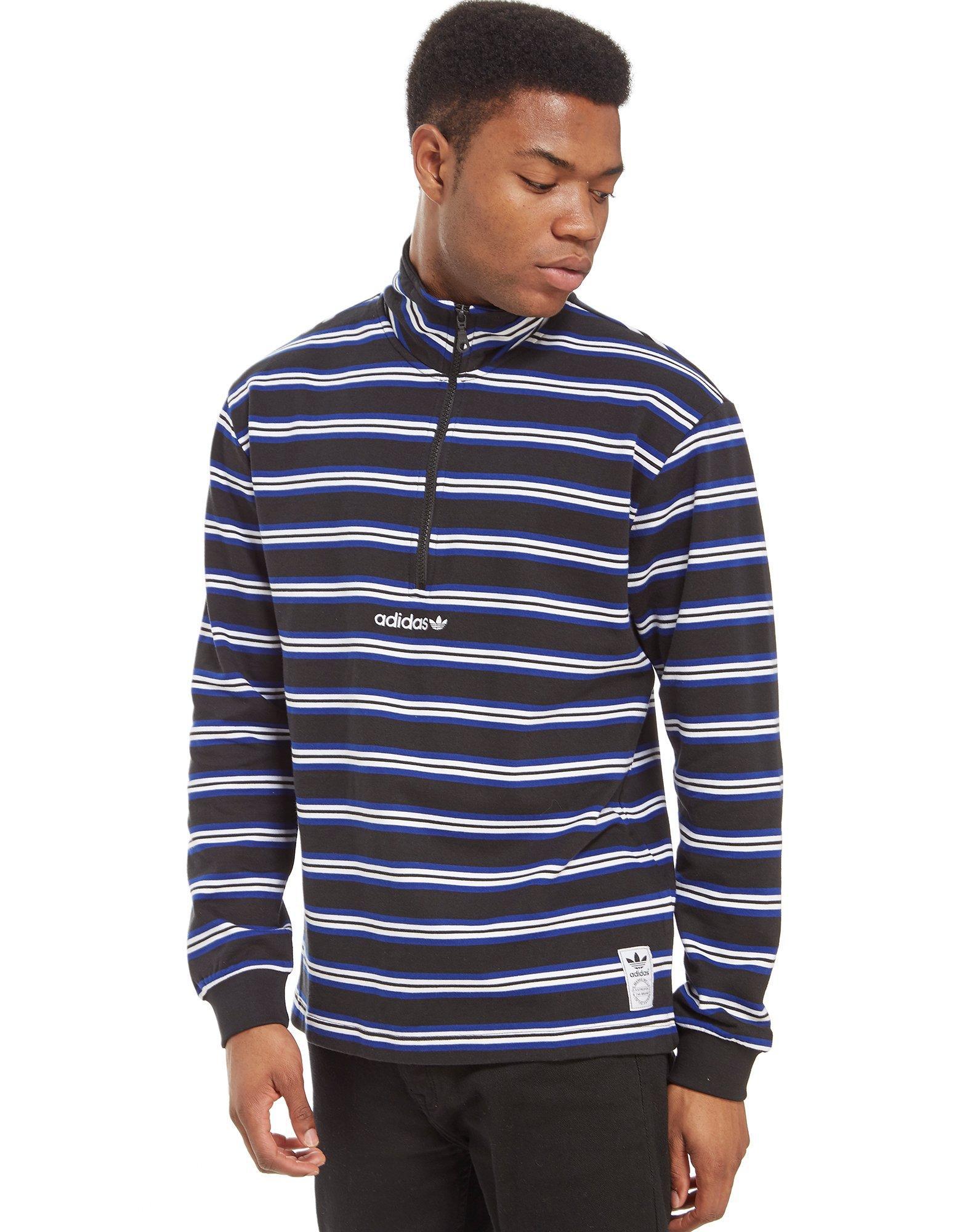  adidas  Originals St Peter 1 2 Zip Sweatshirt  in Blue for 