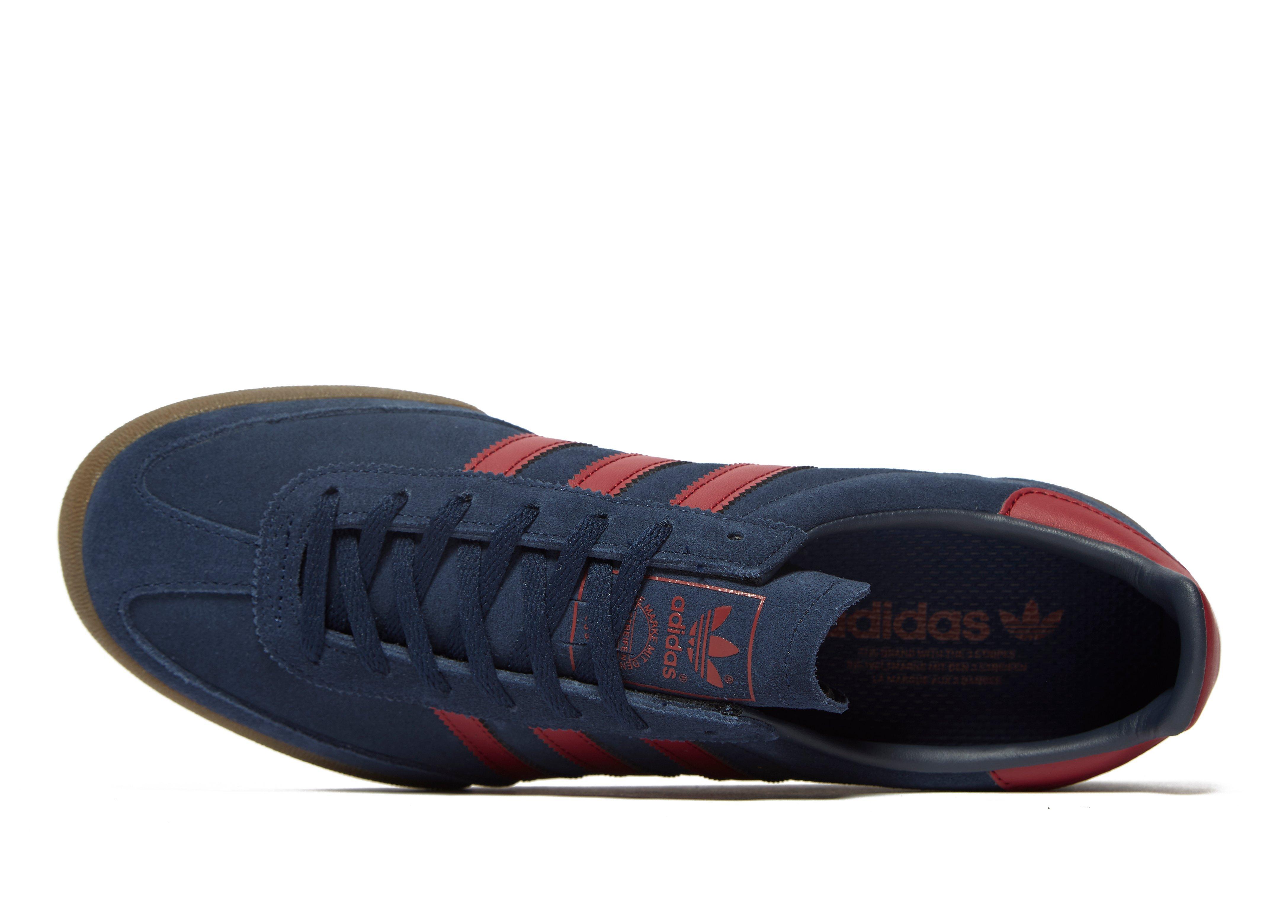 adidas jeans navy leather
