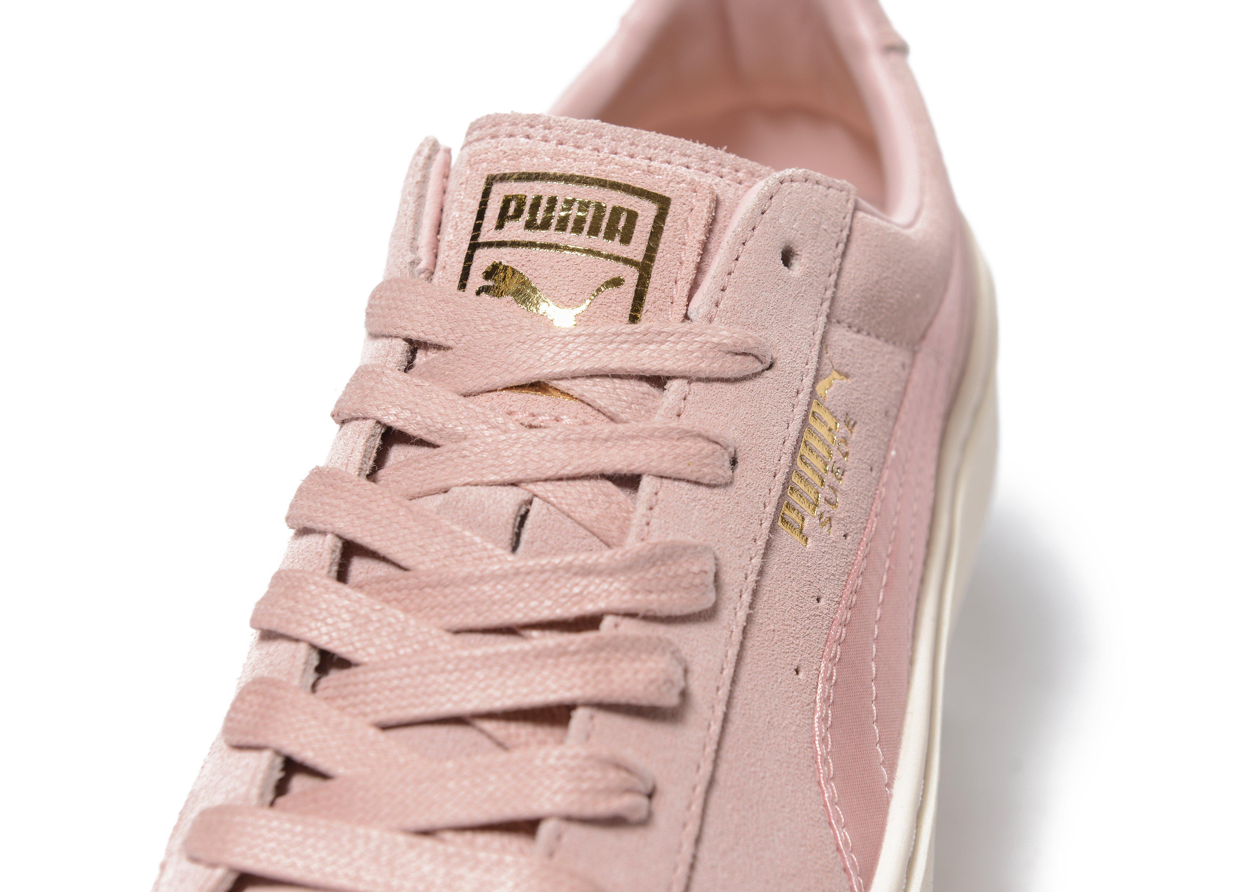 Lyst Puma Basket Platform Core Trainers In Pink 