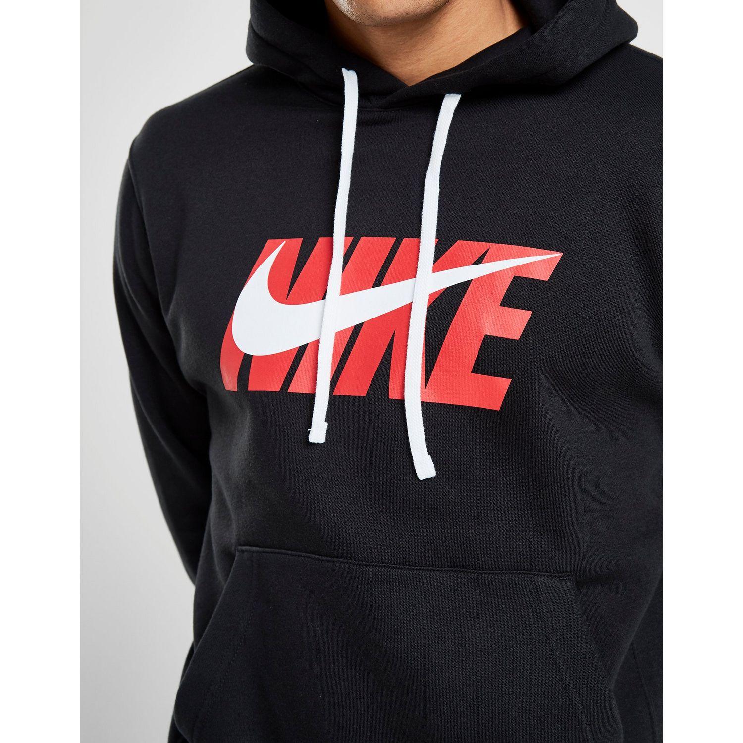 mens nike club hoodie black