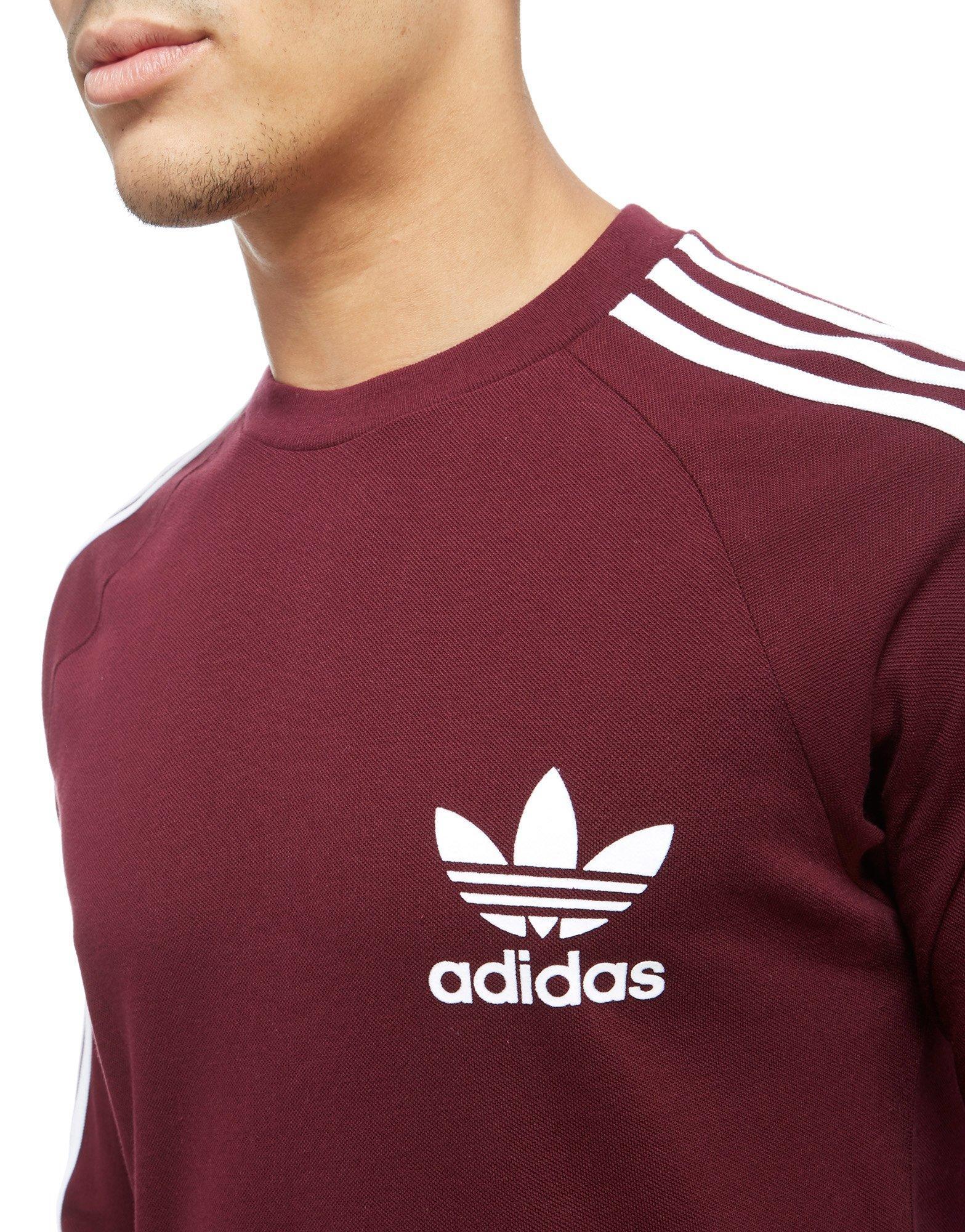 adidas california red t shirt