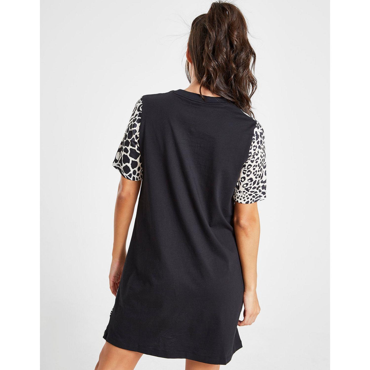 leopard t shirt dress