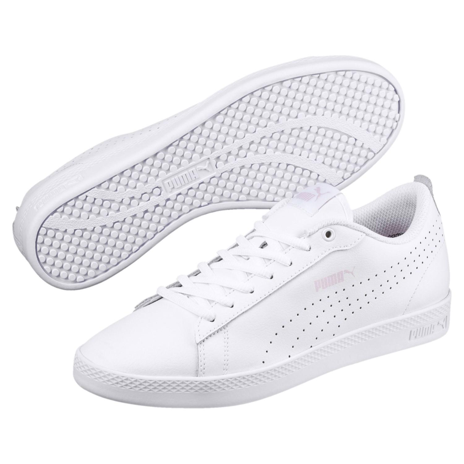 puma smash v2 l perf white sneakers 