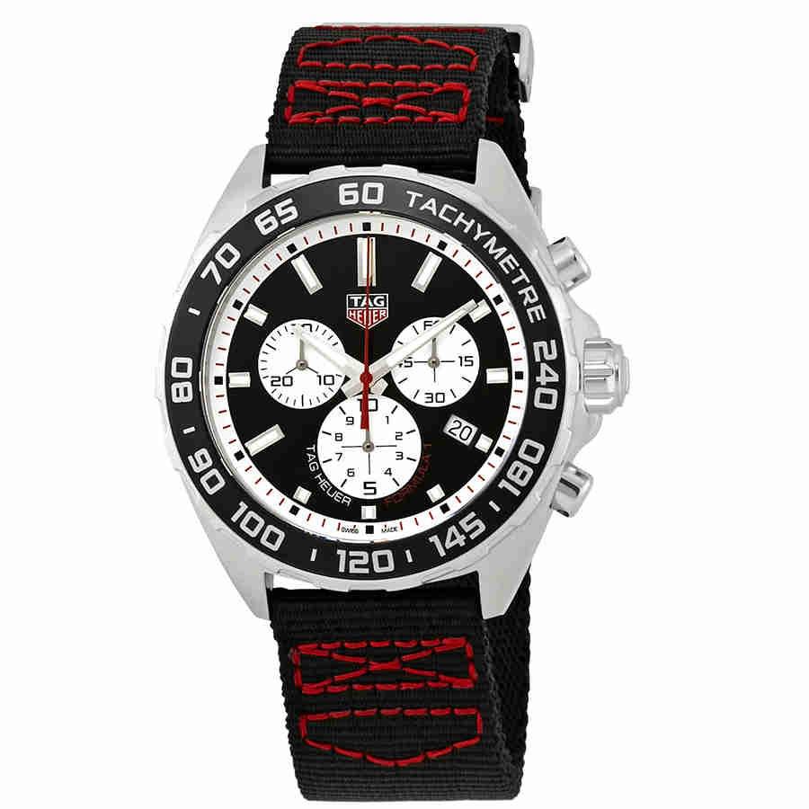 formula 1 chronograph black dial men's watch