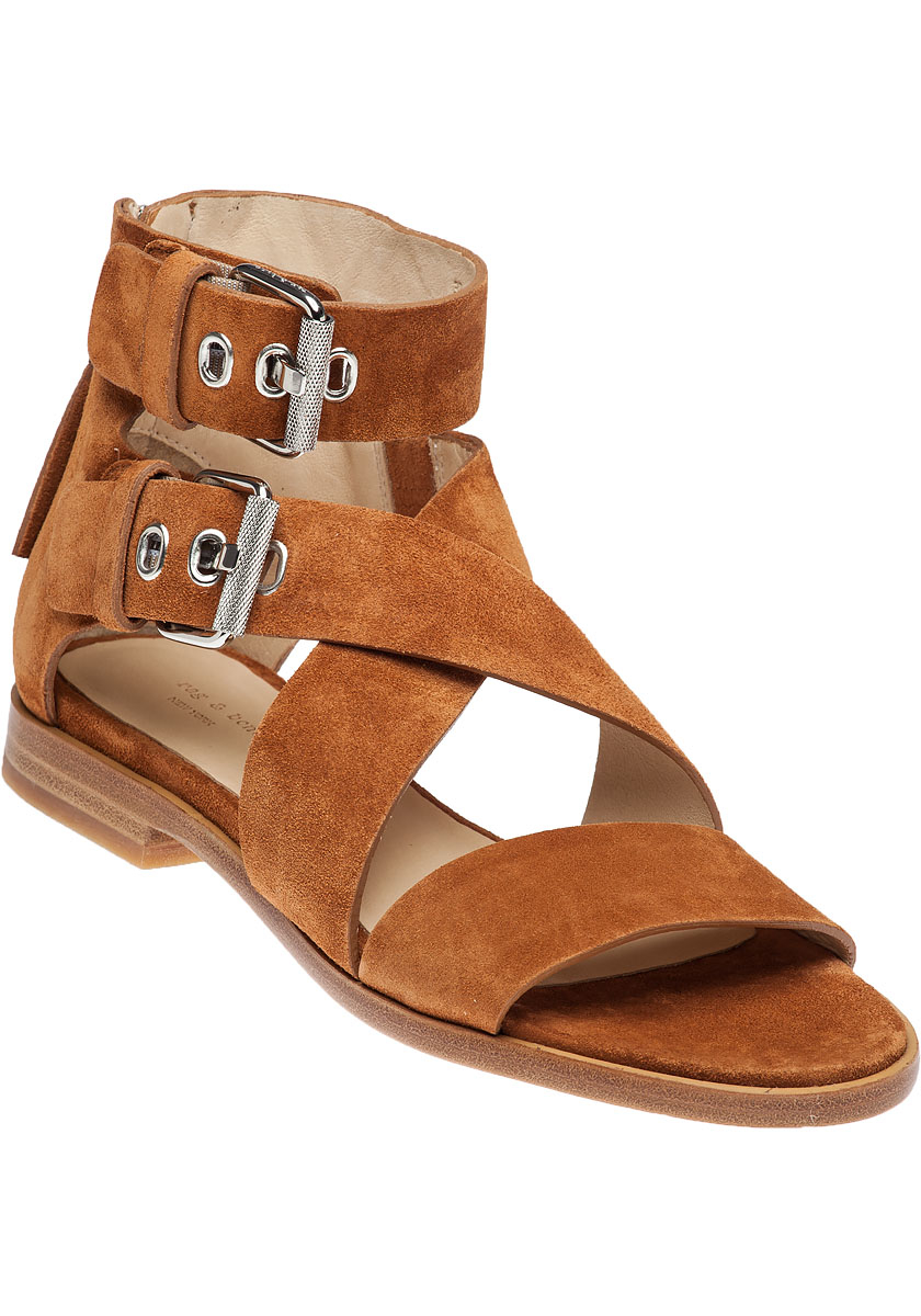 tan suede sandals