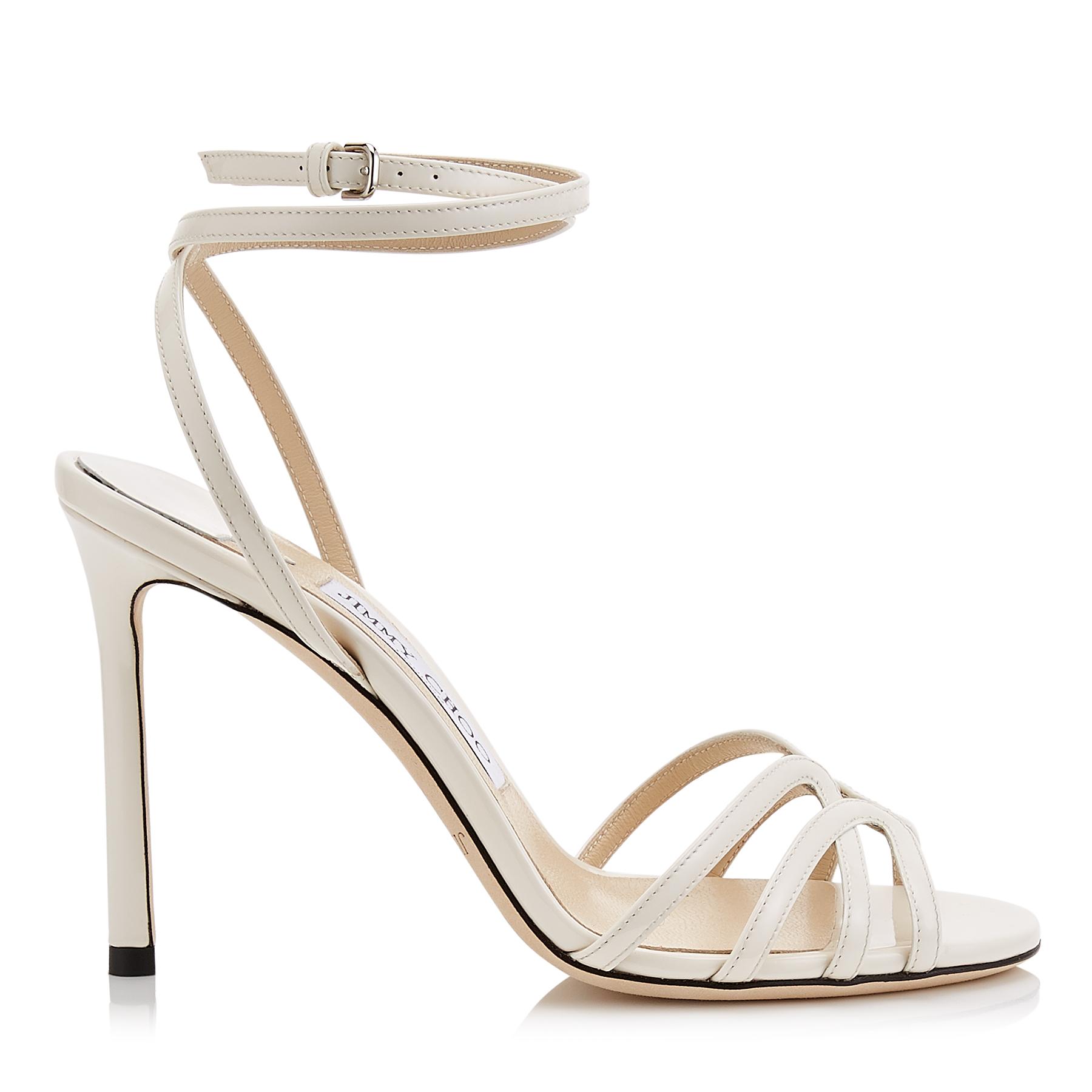 jimmy choo mimi metallic leather sandals