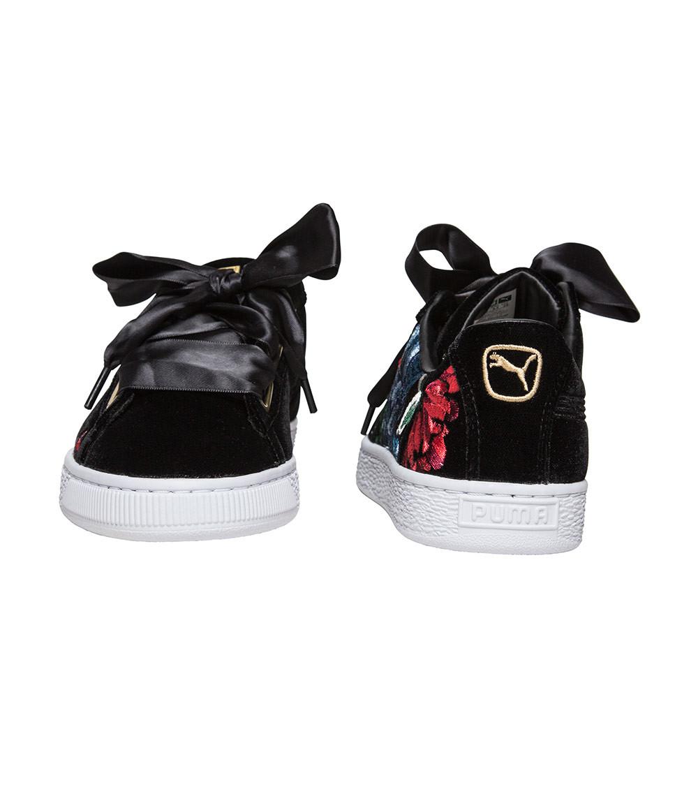 Lyst - Puma Basket Heart Hyper Embroidered in Black - Save 56.0%
