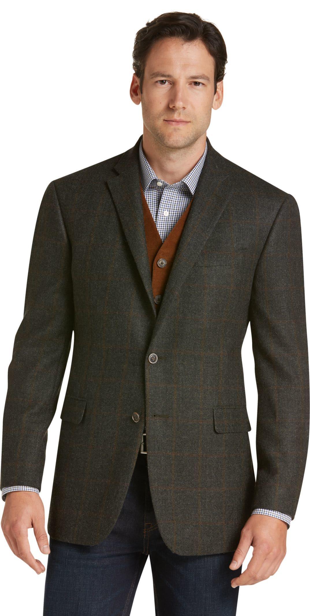 Lyst - Jos. A. Bank 1905 Collection Tailored Fit Windowpane Sportcoat ...