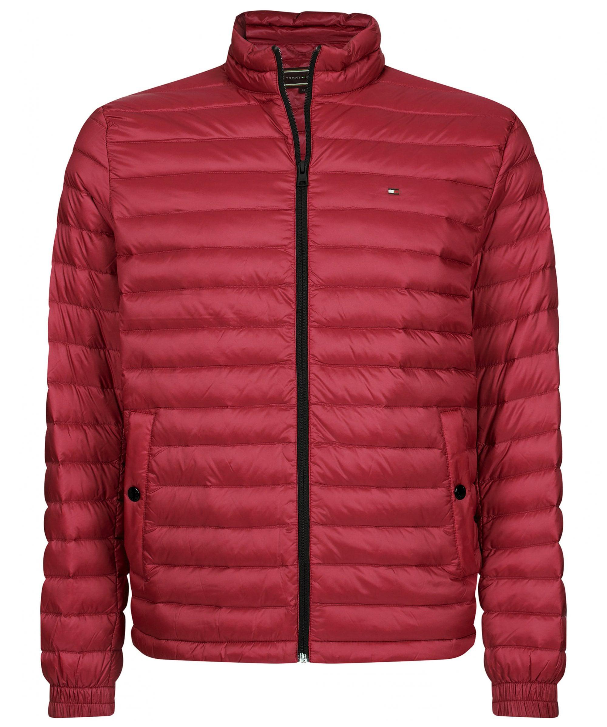 Tommy Hilfiger Lightweight Packable Down Jacket in Red for Men - Lyst