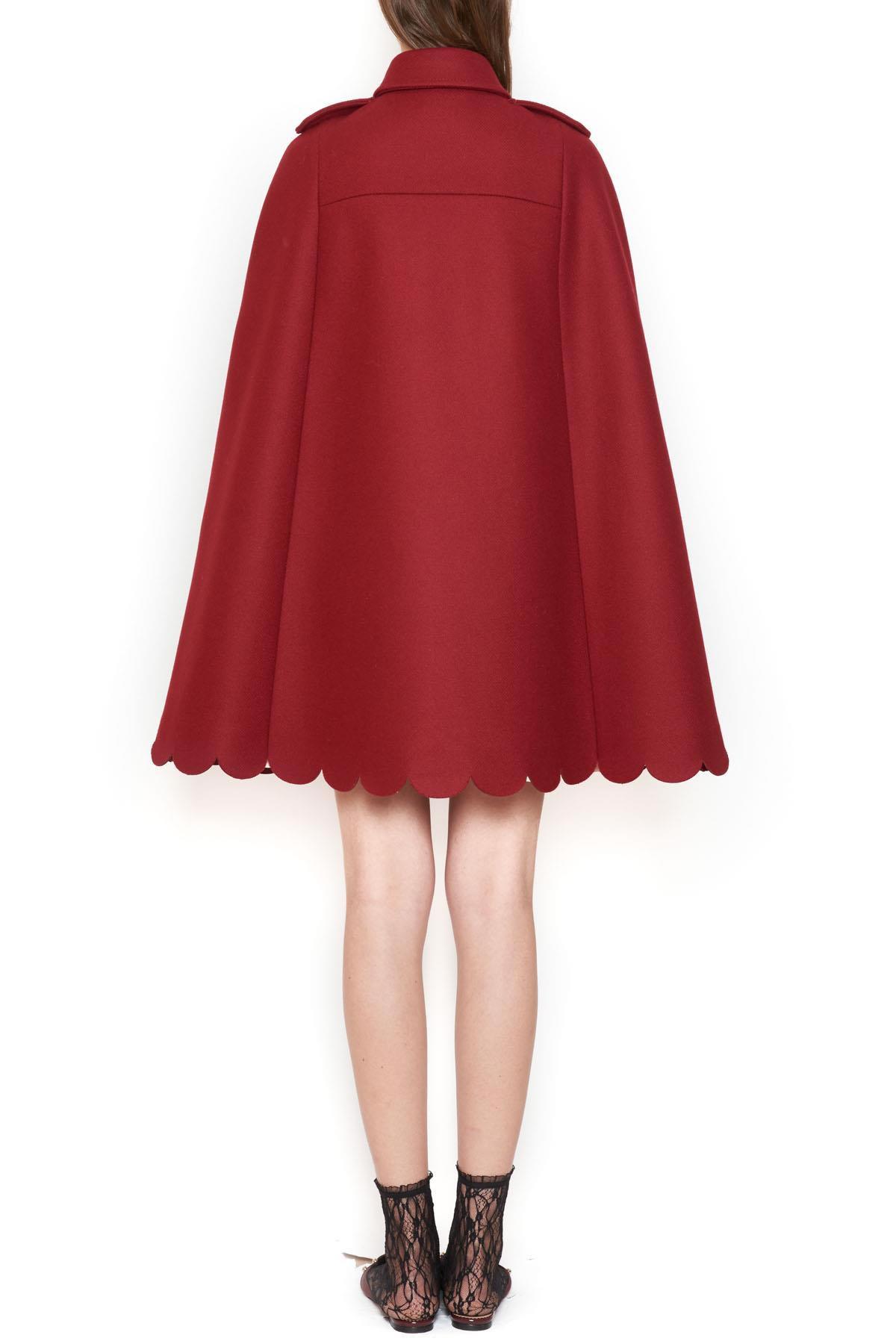 Lyst - RED Valentino Scalopped Cape in Red