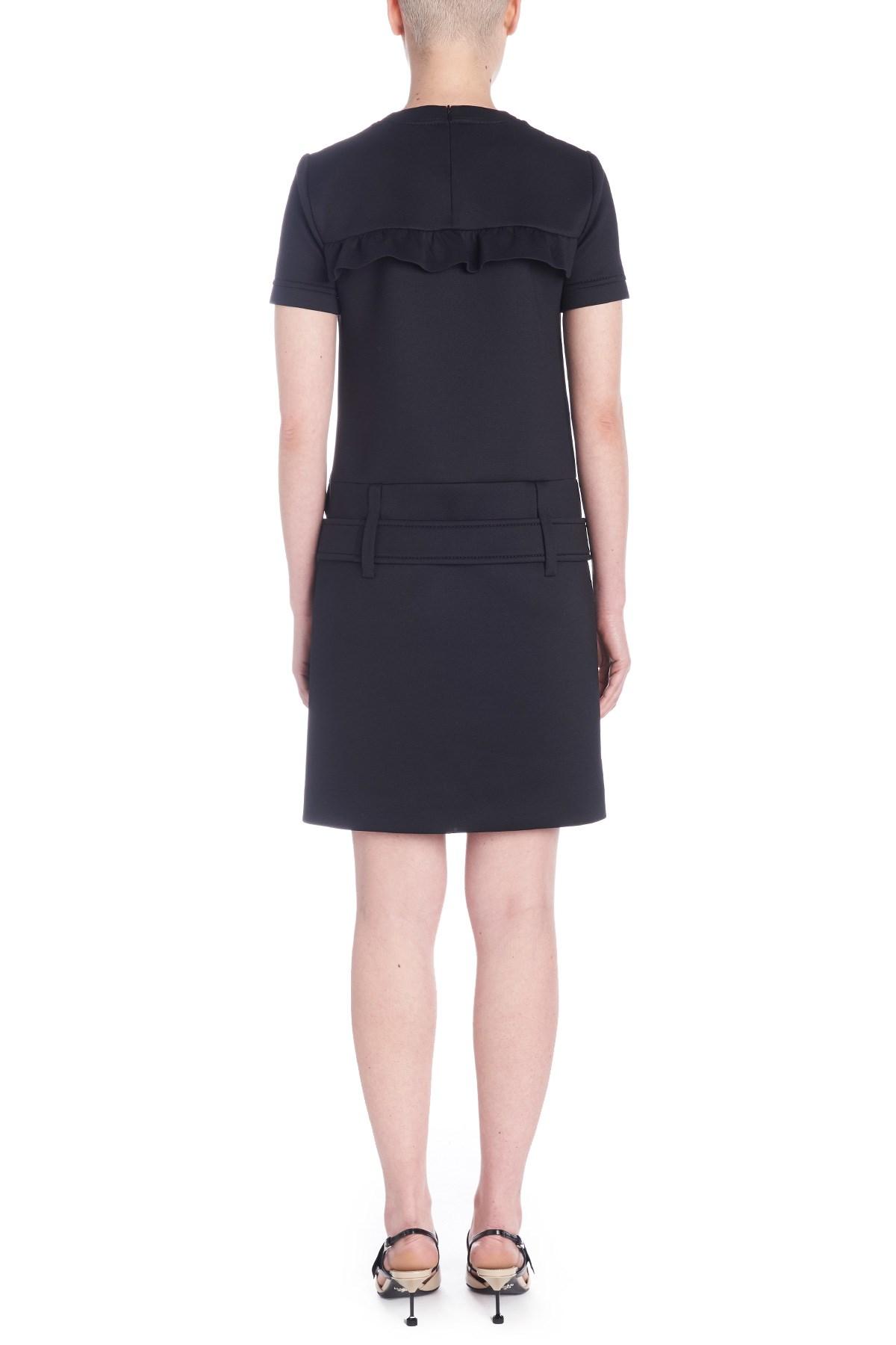 Lyst - Prada Logo Dress in Black