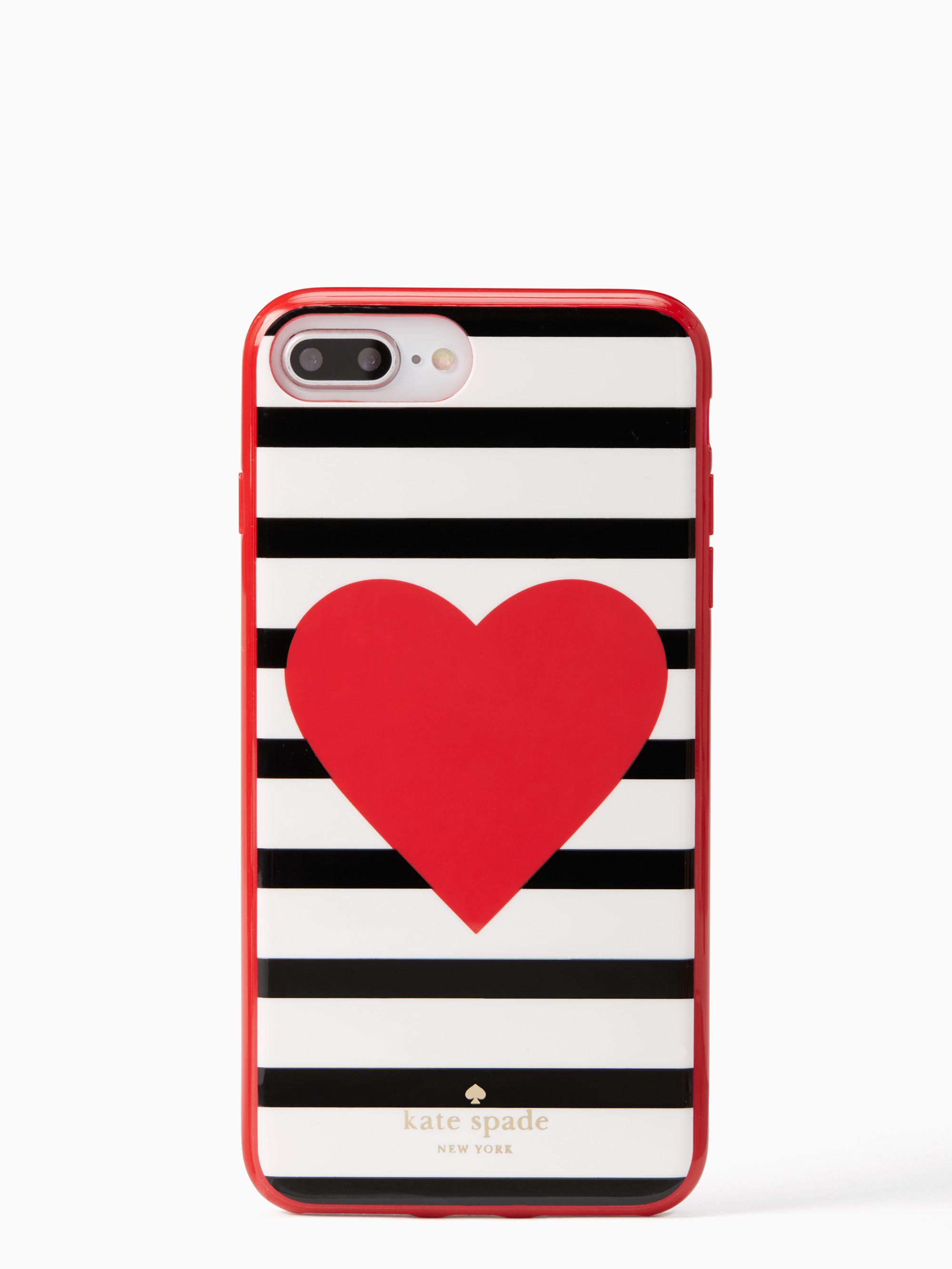 Lyst - Kate spade Heart Stripe Iphone 7 Plus Case