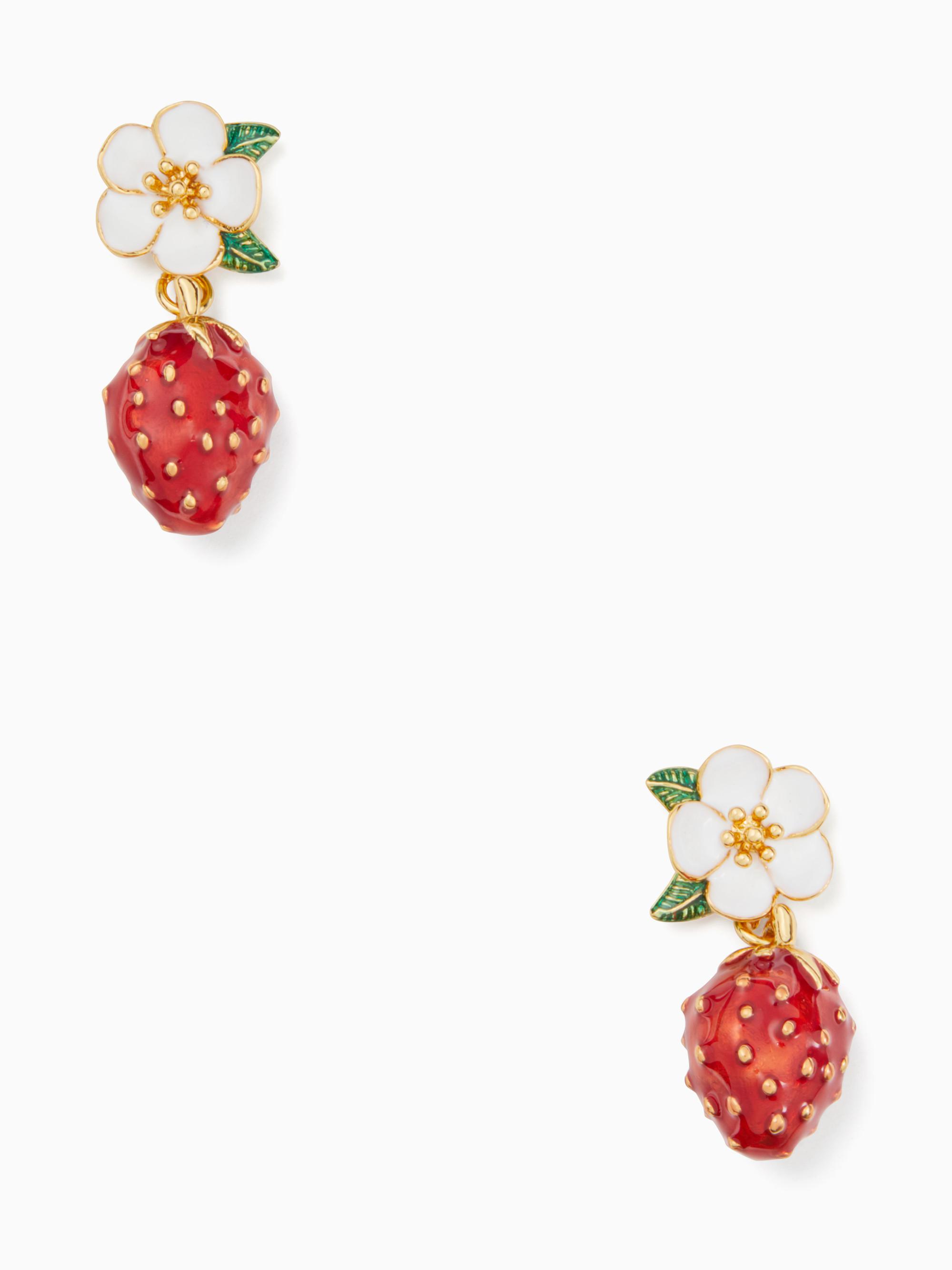 Lyst Kate Spade Picnic Perfect Strawberry Drop Earrings