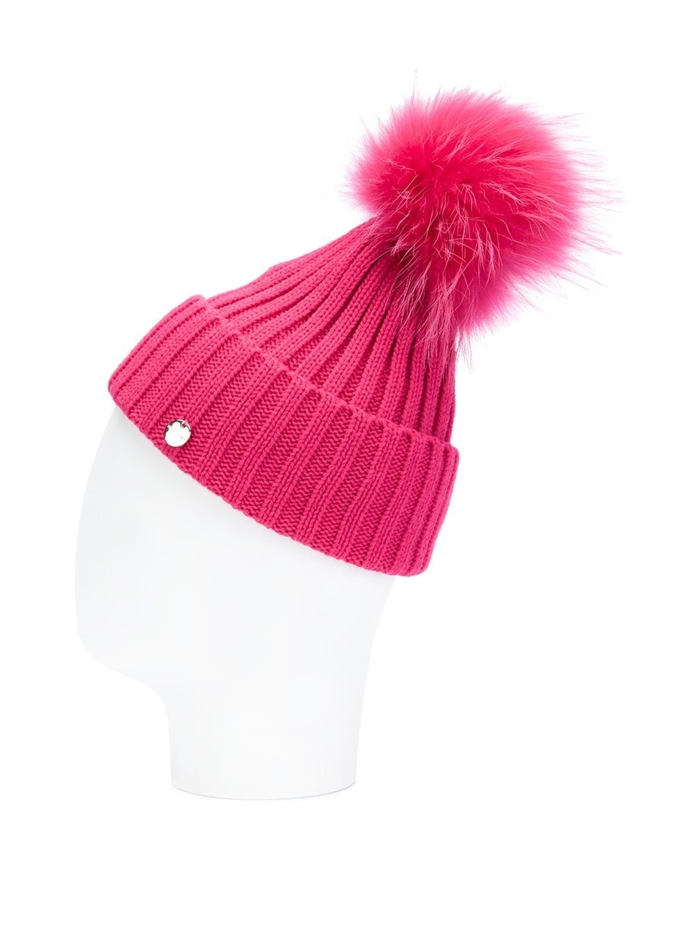 pom beanie pink fur pom Pink  Pom' Yves Lyst Beanie in  'pom Salomon