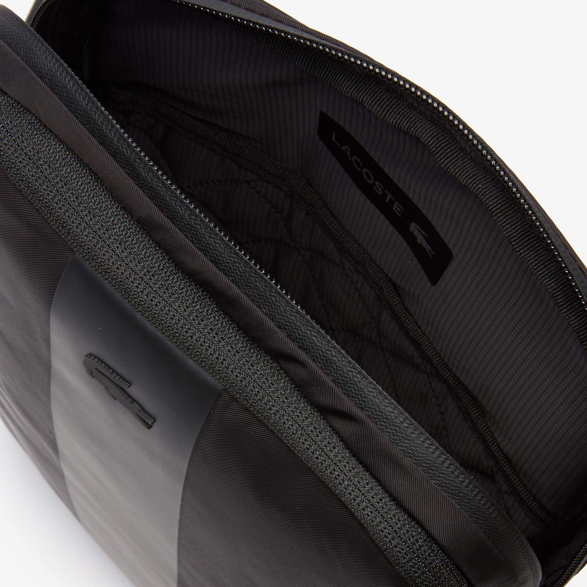 Lacoste Synthetic Urban Trek Light Nylon Zip Bag in Black for Men - Lyst