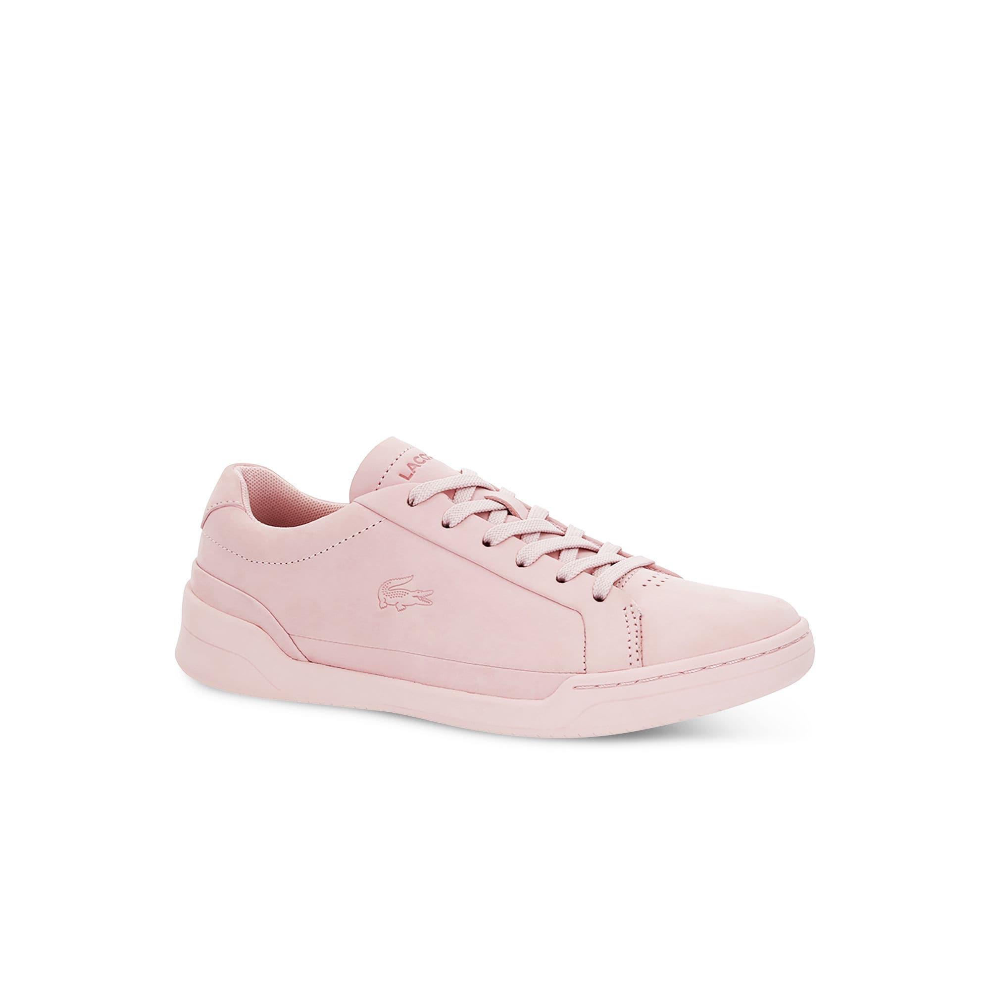 Lacoste Challenge Nubuck Leather Sneakers in Light Pink/Light Pink ...