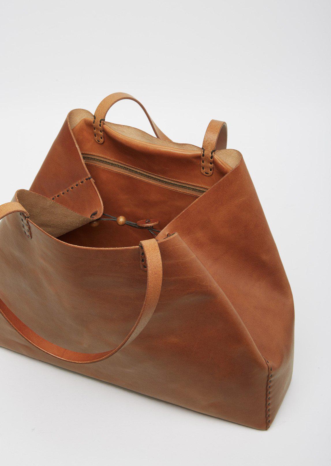 Lyst Henry Cuir Pahese Large Shoulder Bag In Brown Gallery