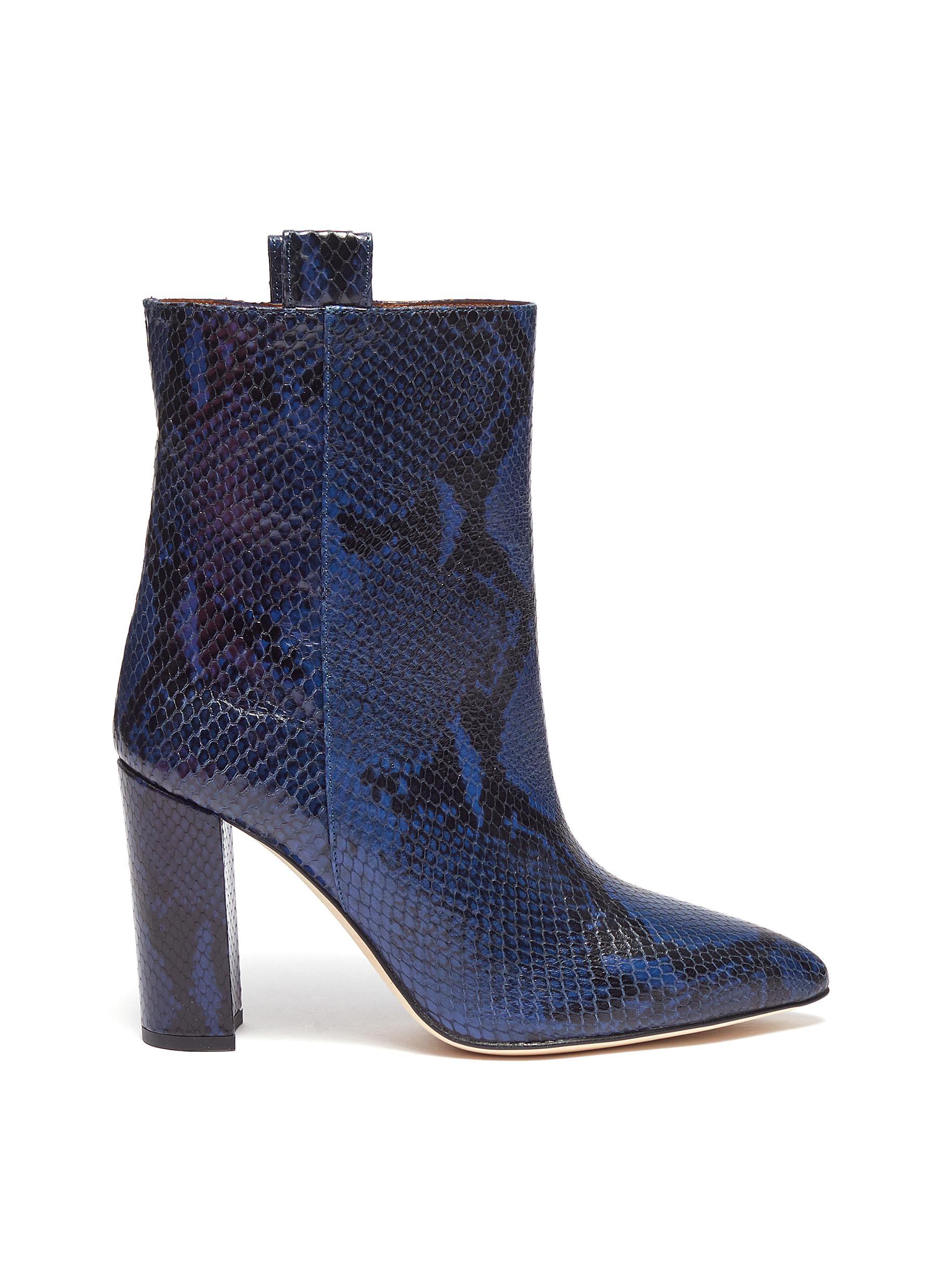 paris texas snake print ankle boot