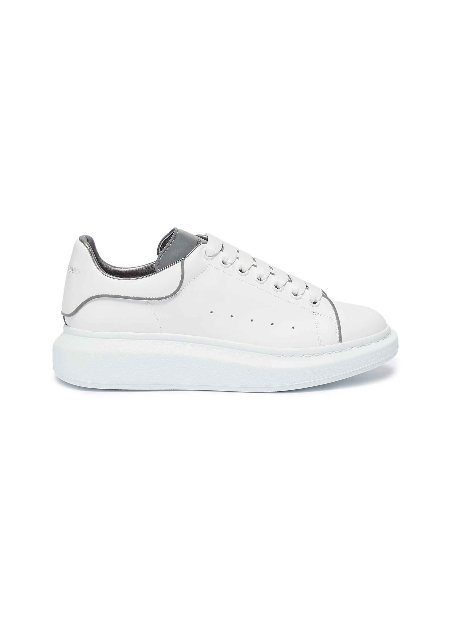 Alexander McQueen 'oversized Sneaker' In Leather With Contrast Piping ...