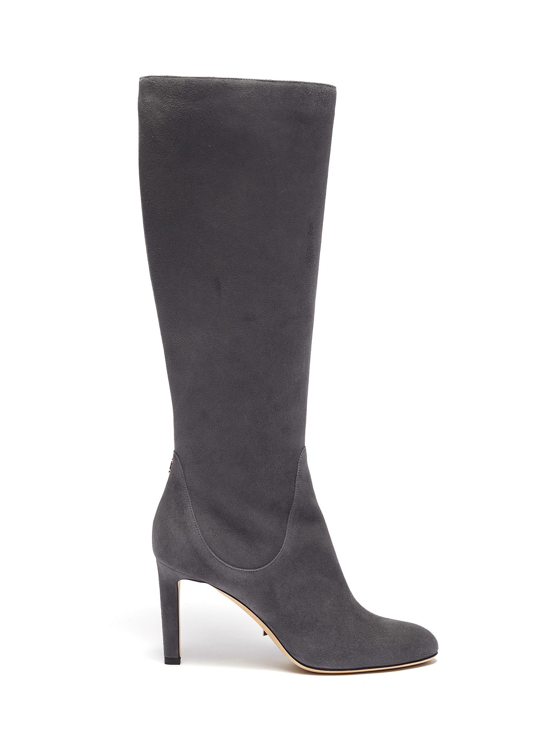 jimmy choo grey suede boots