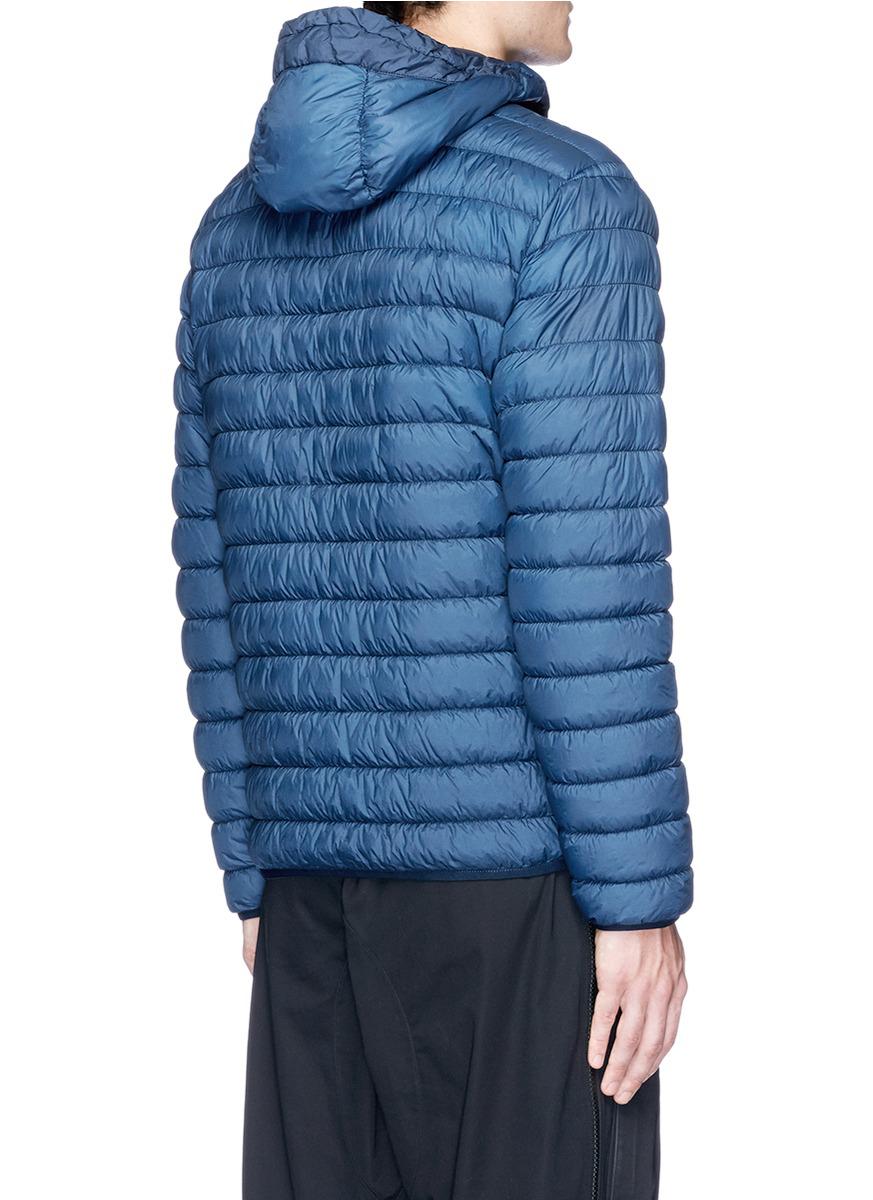 Lyst - Stone Island Garment Dyed Down Puffer Jacket in Blue for Men