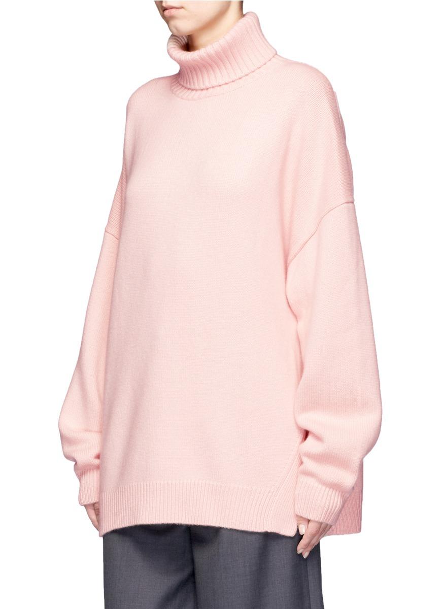 pink turtleneck plus size