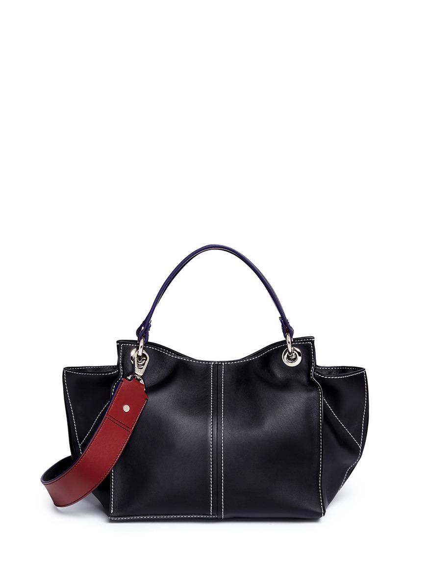 Lyst Proenza Schouler Curl Leather Shoulder Bag In Black Gallery