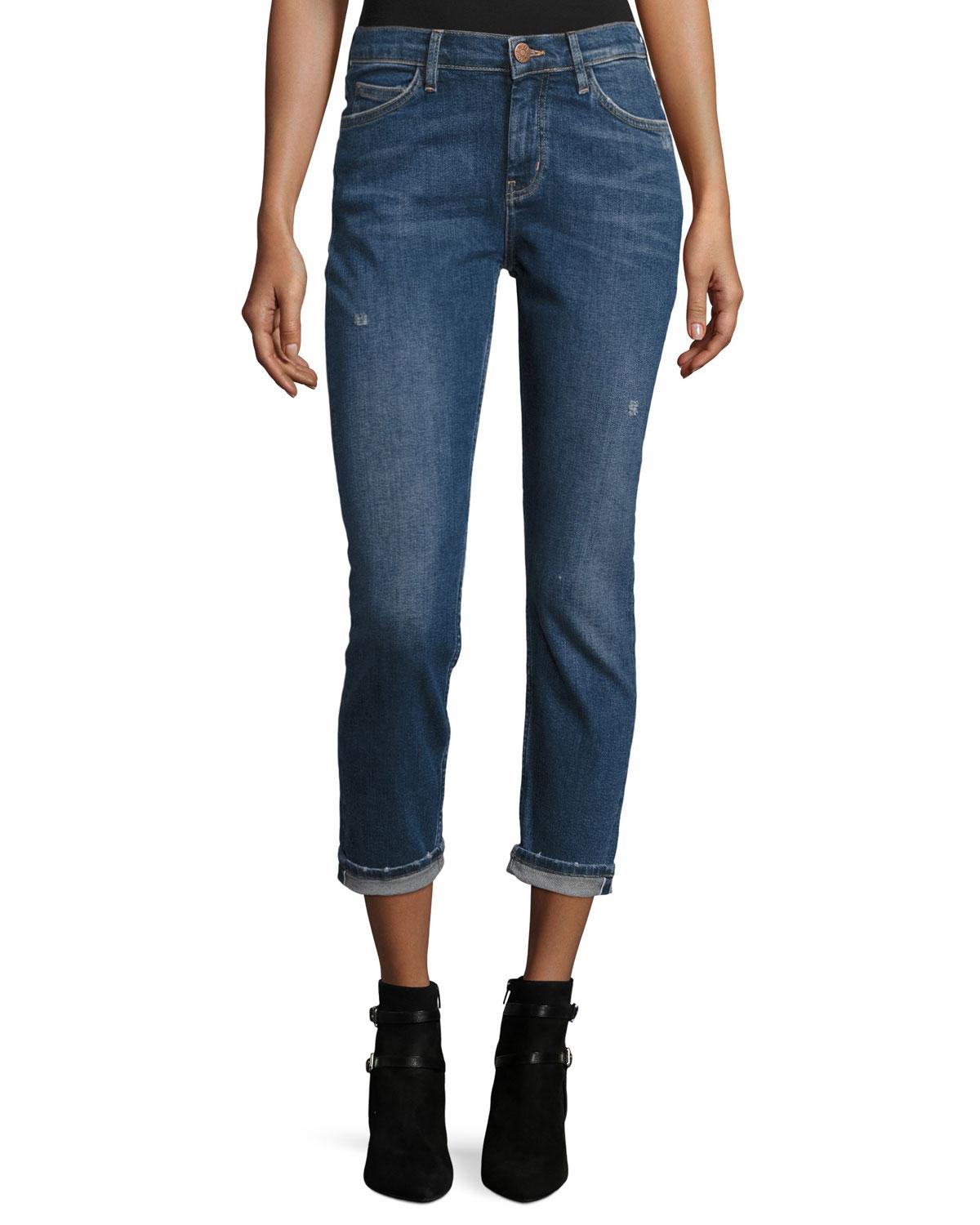 Mih jeans Tomboy Cropped Denim Jeans in Blue | Lyst