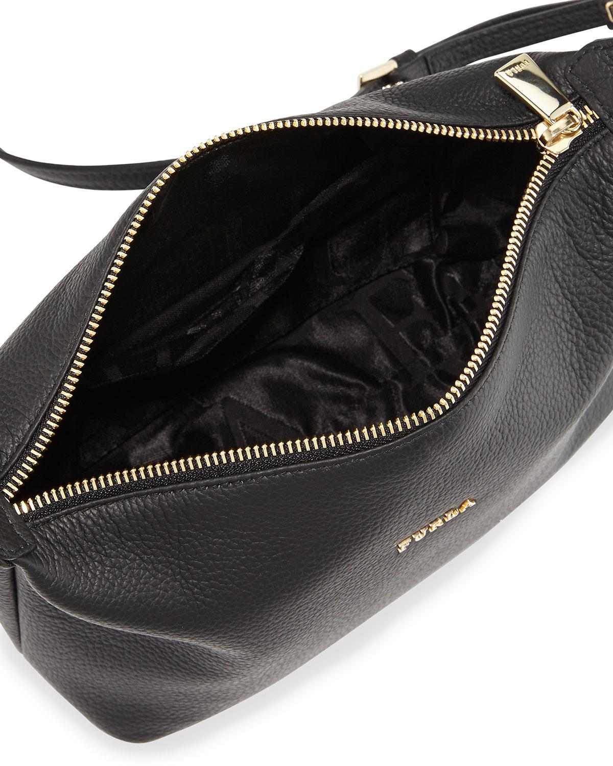 Lyst - Furla Sophie Leather Crossbody Bag in Black