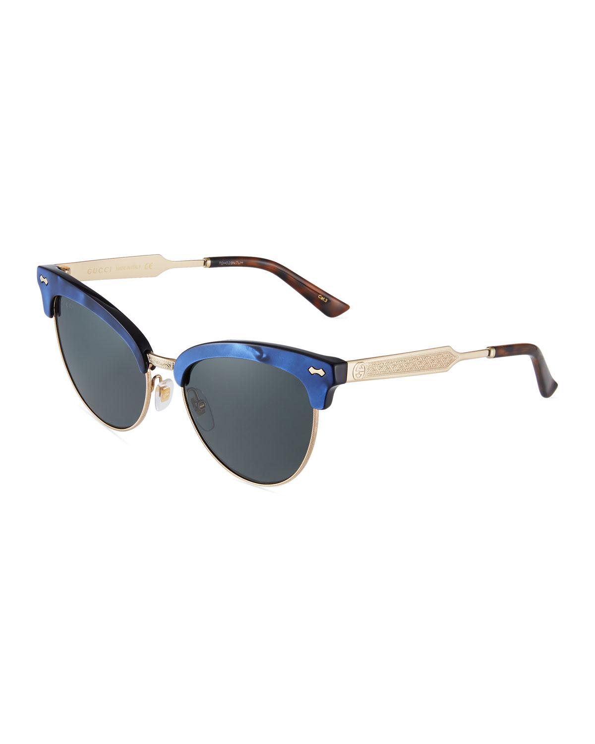 gucci half rim eyeglasses
