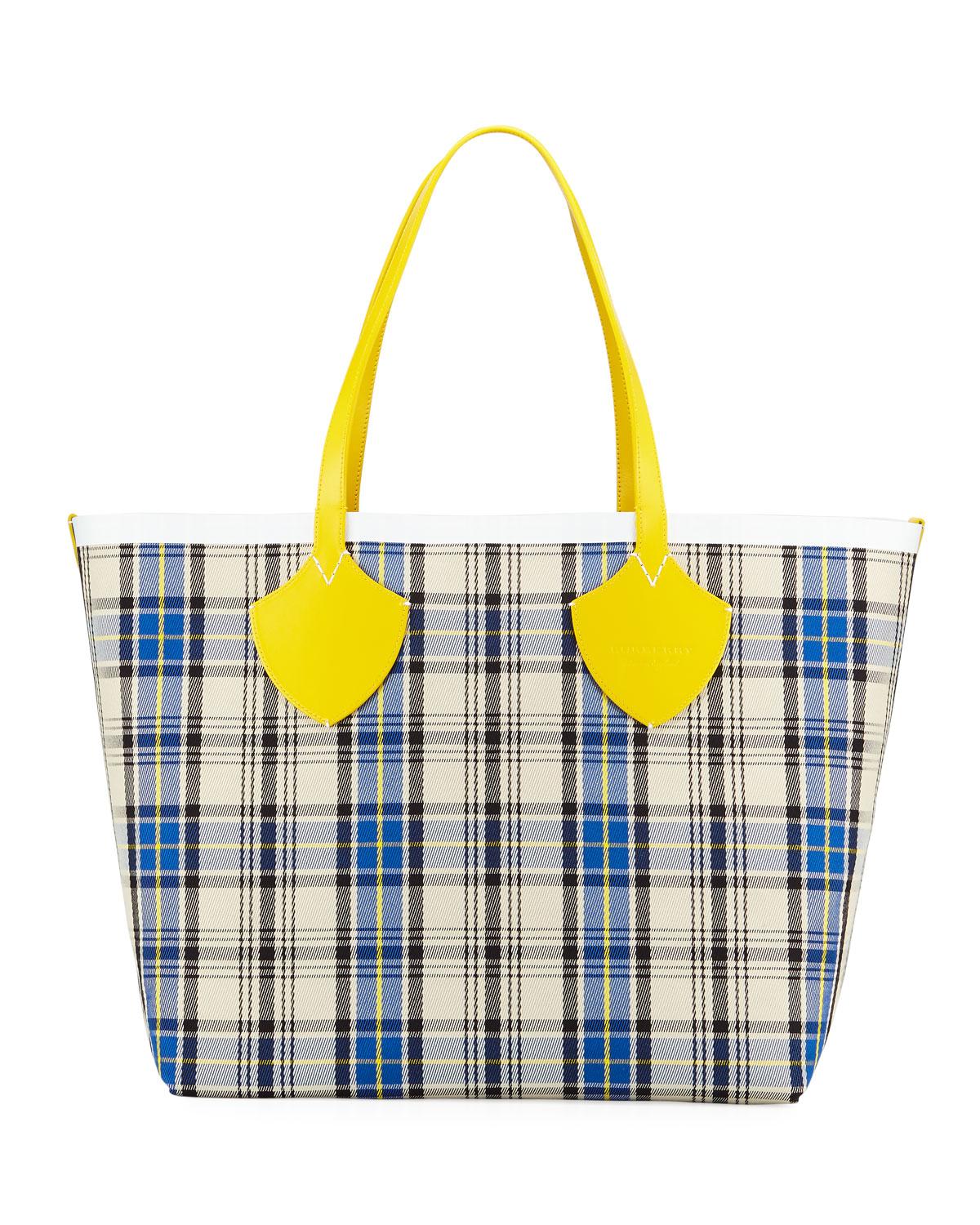 Burberry Cotton Giant Reversible Vintage Check Tote Bag - Lyst