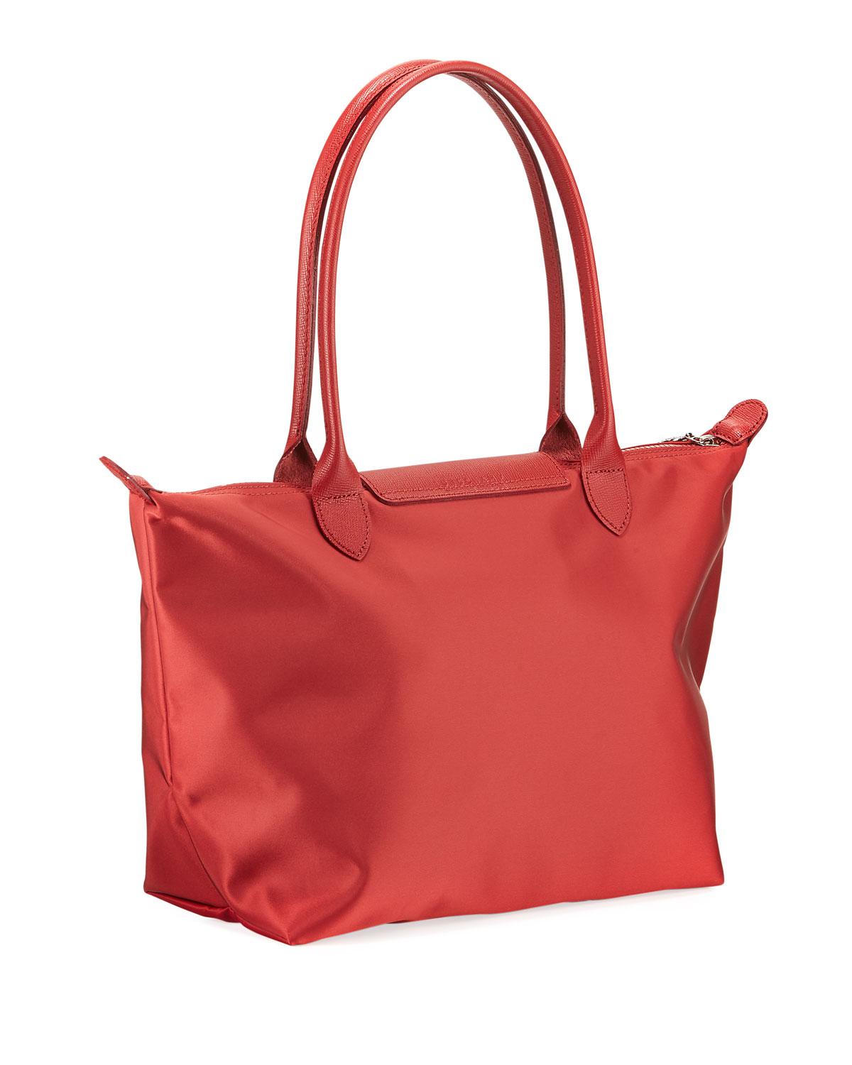 longchamp le pliage neo small nylon shoulder tote