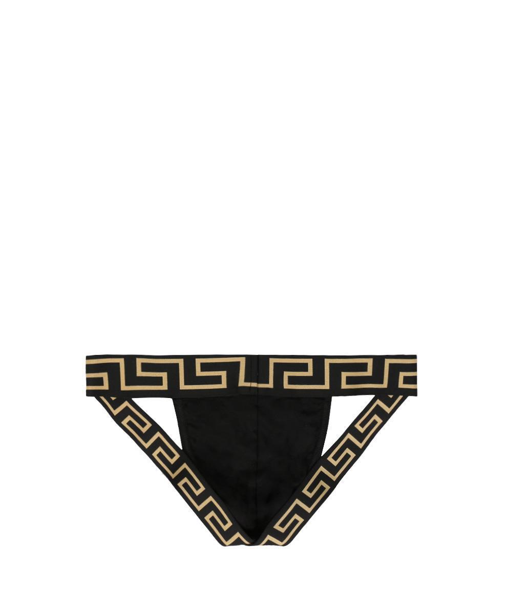 Versace Jock Strap (white/greek Gold) Men's Underwear in Black for Men ...