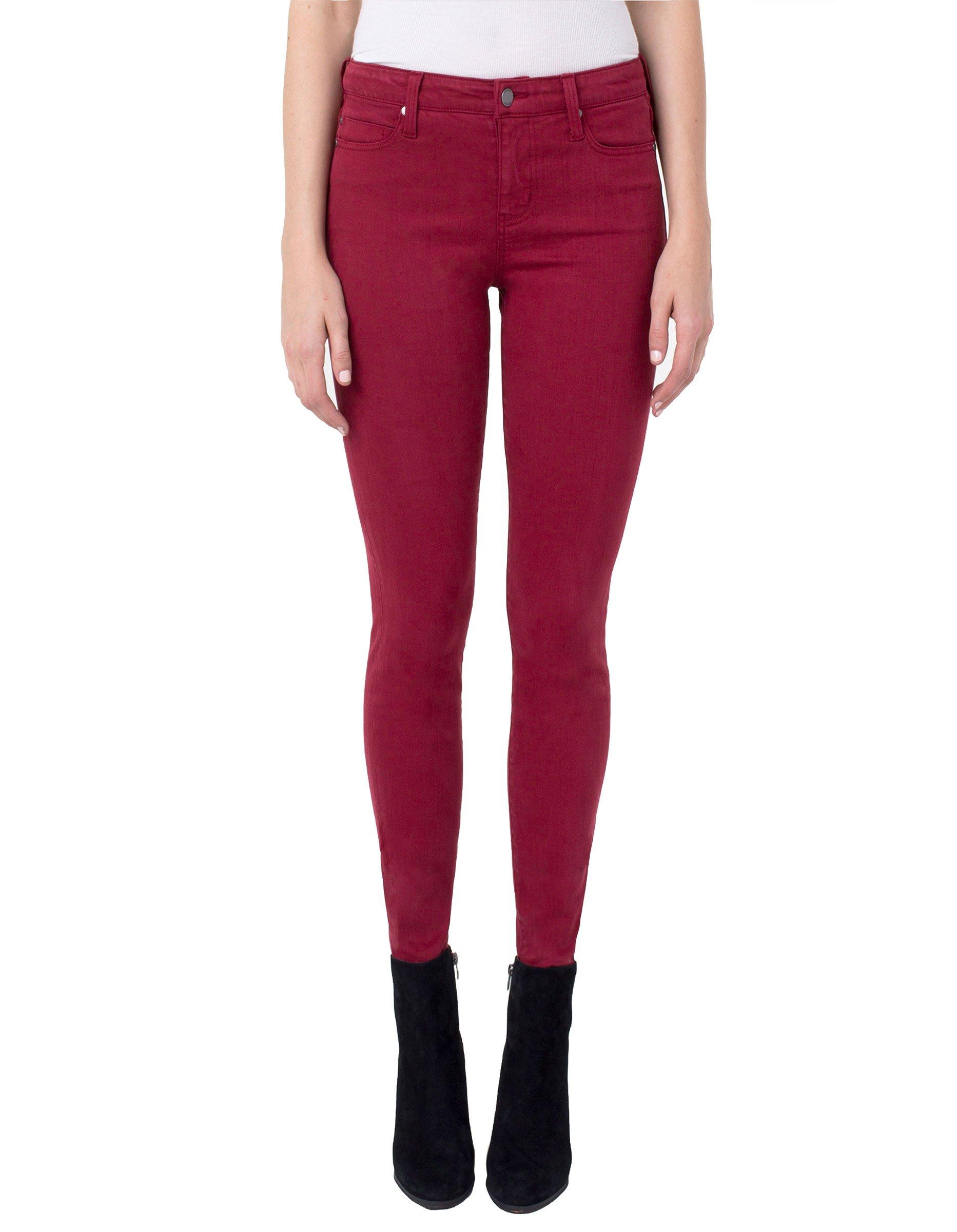 Liverpool Jeans Company Abby Skinny High Performance Denim in Red - Lyst