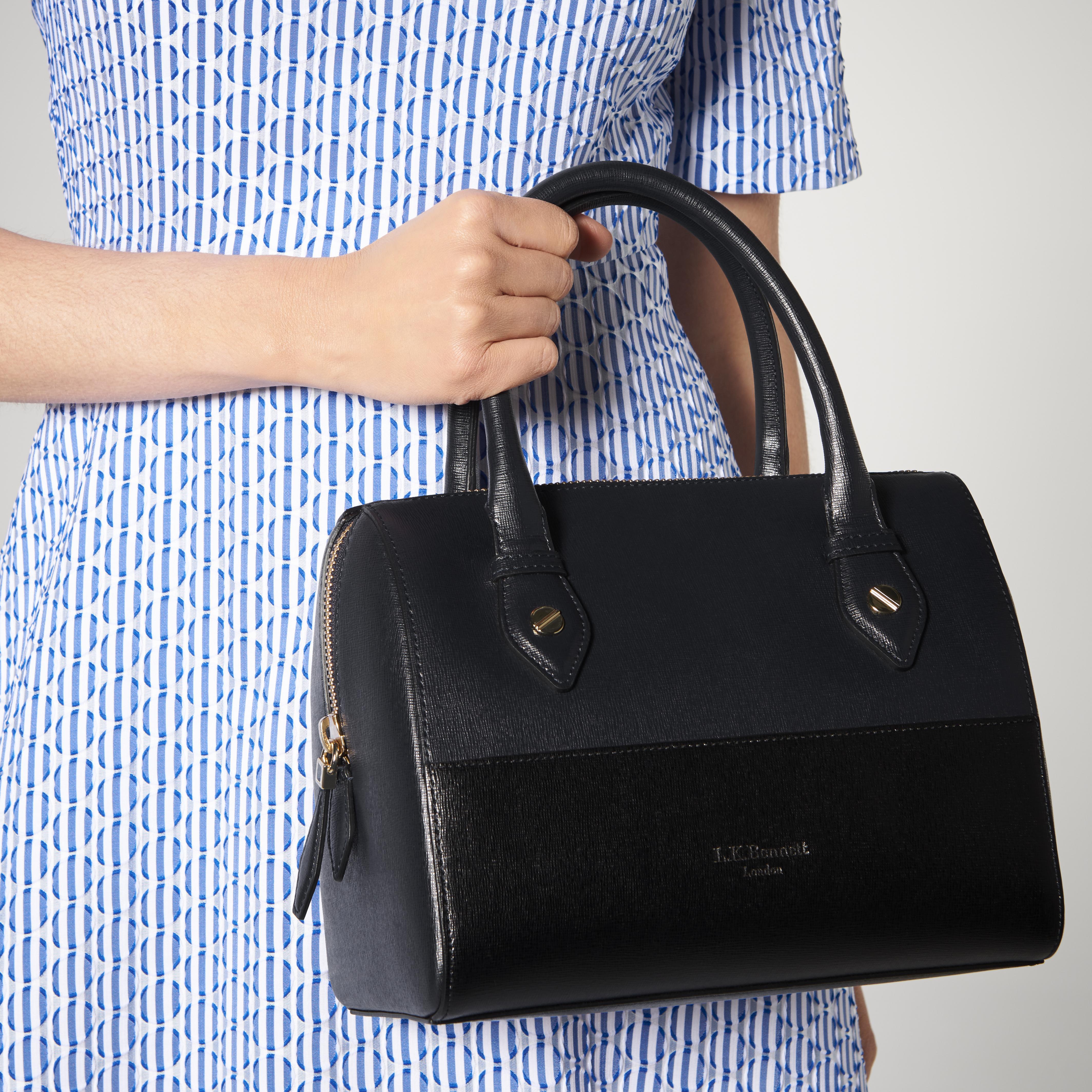 Lyst L K Bennett Melanie Black And Navy Bag In L K Bennett Melanie Black And Navy Bag Lyst View Fullscreen