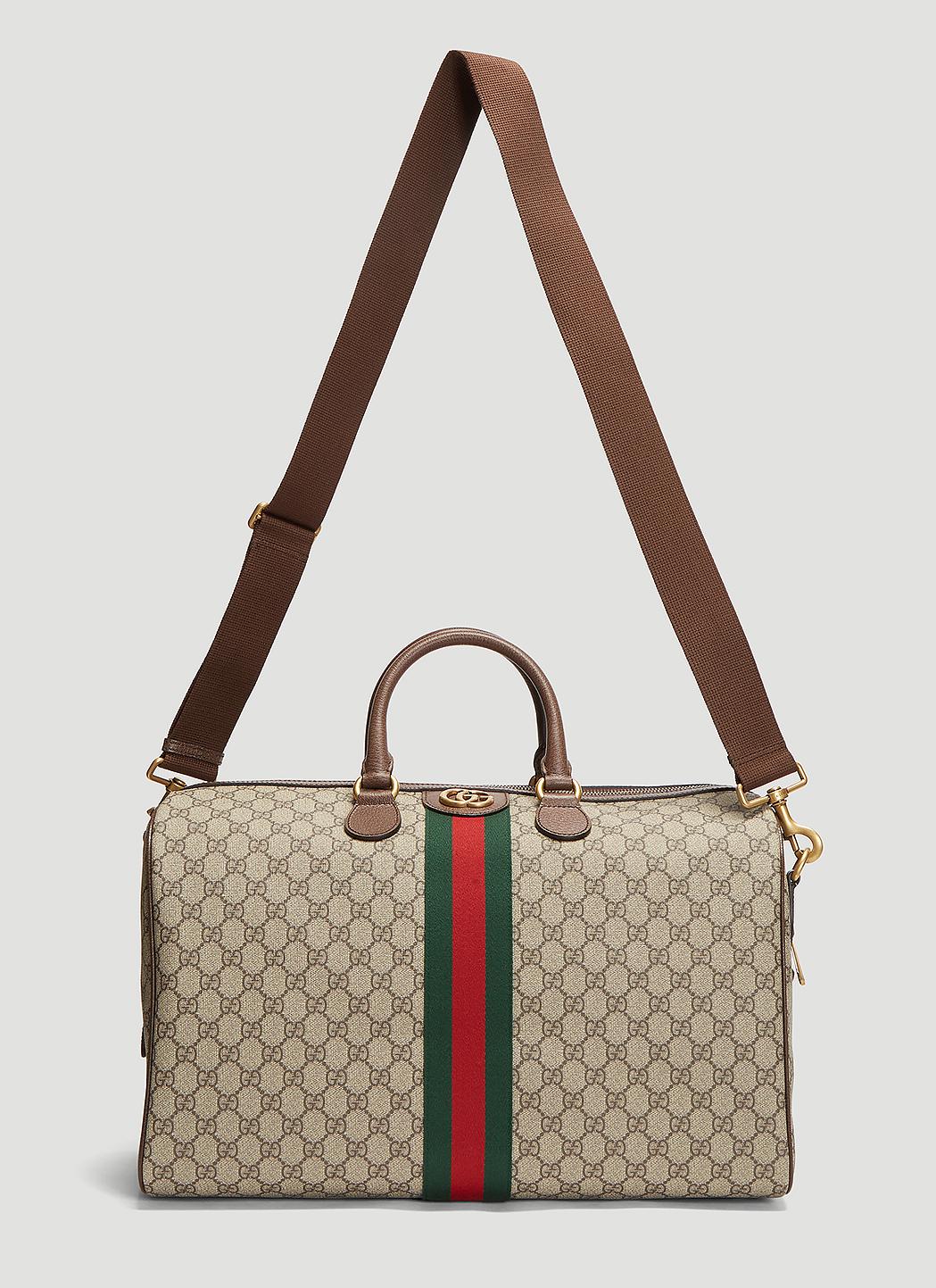 Gucci Canvas Ophidia GG Medium Carry-on Duffle Bag In Beige in Natural for Men - Lyst
