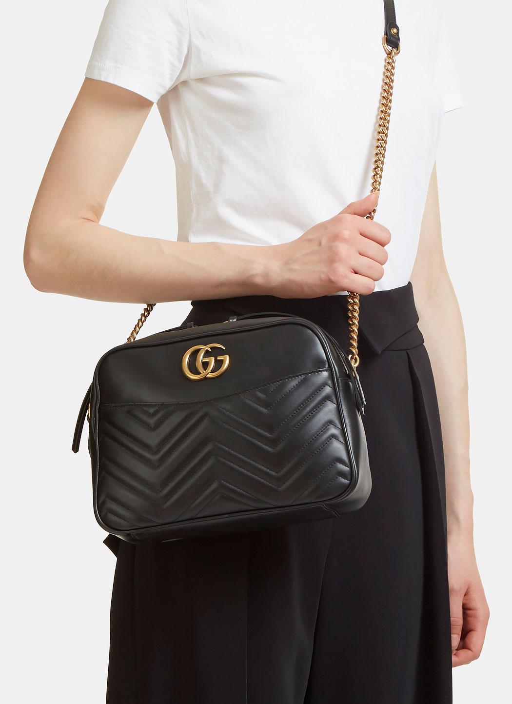 Gucci Black Matelasse Leather Gg Marmont Belt Bag Gucci | IUCN Water