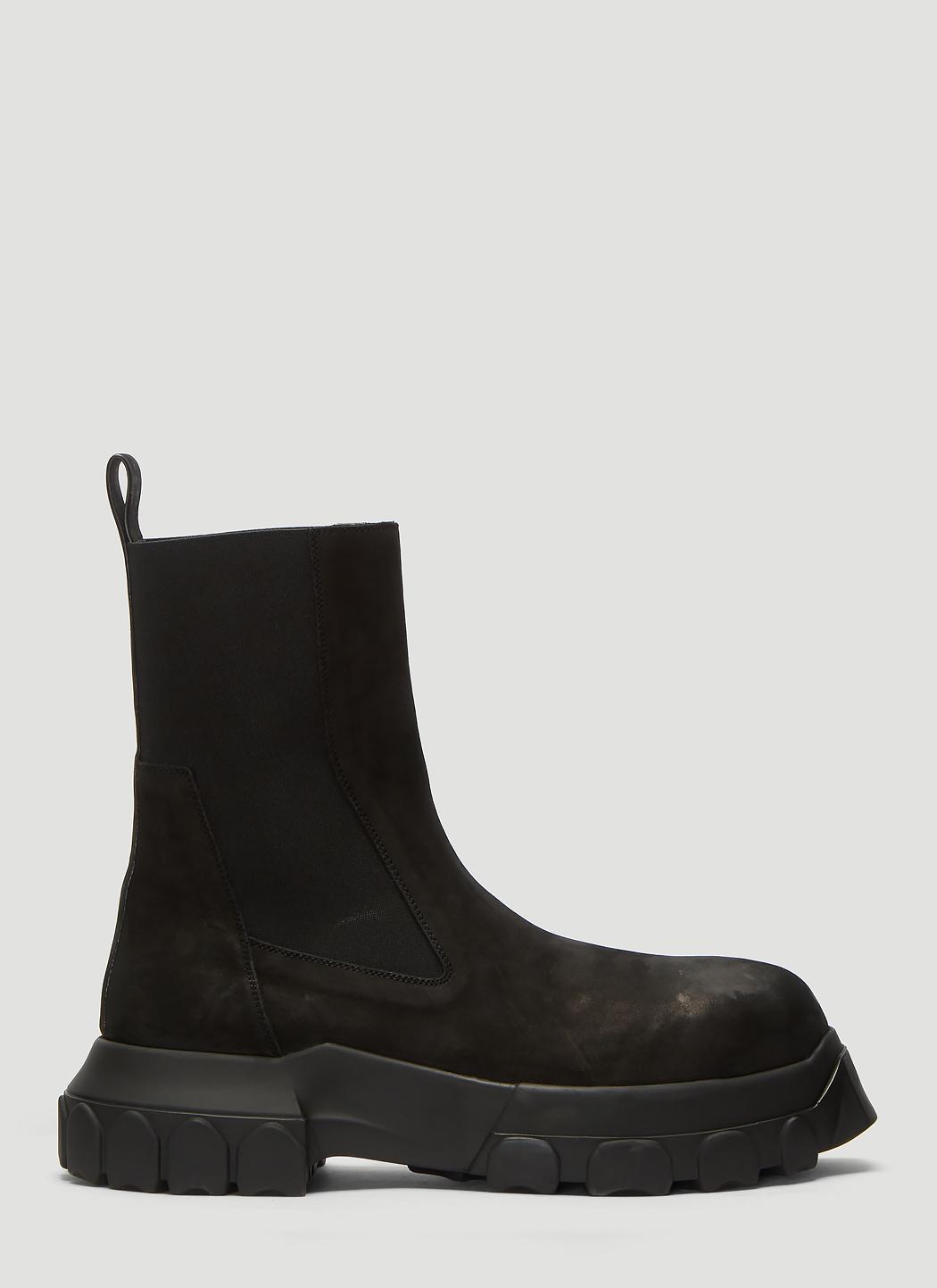 rick owens black beetle bozo tractor boots