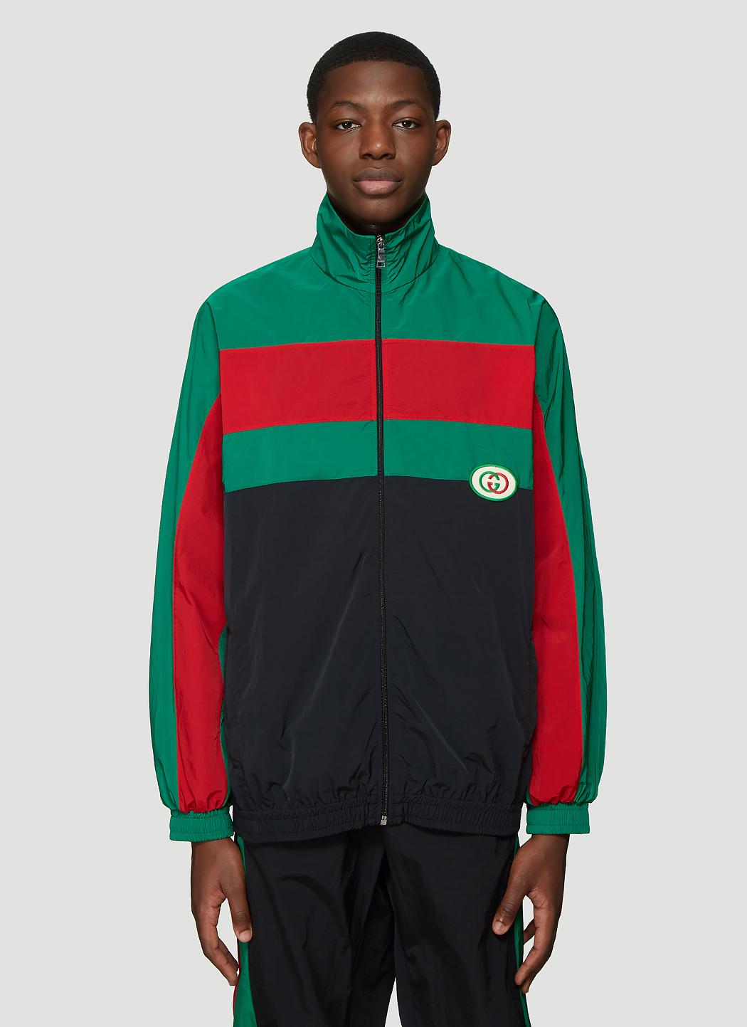 Gucci Logo Stripe Track Jacket In Black in Black for Men - Lyst