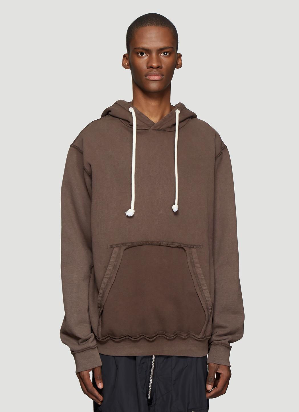 Lyst - Maison Margiela Classic Deconstructed Hoodie in Brown for Men ...