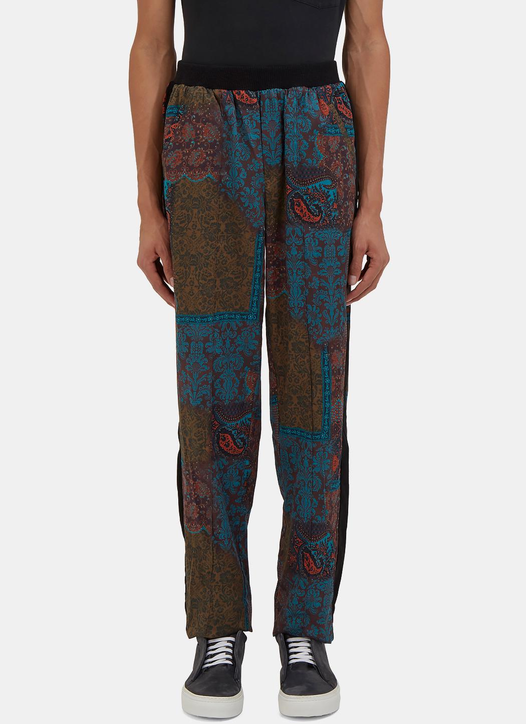 James long Men's Paisley Print Jogger Pants In Green in Green for Men ...