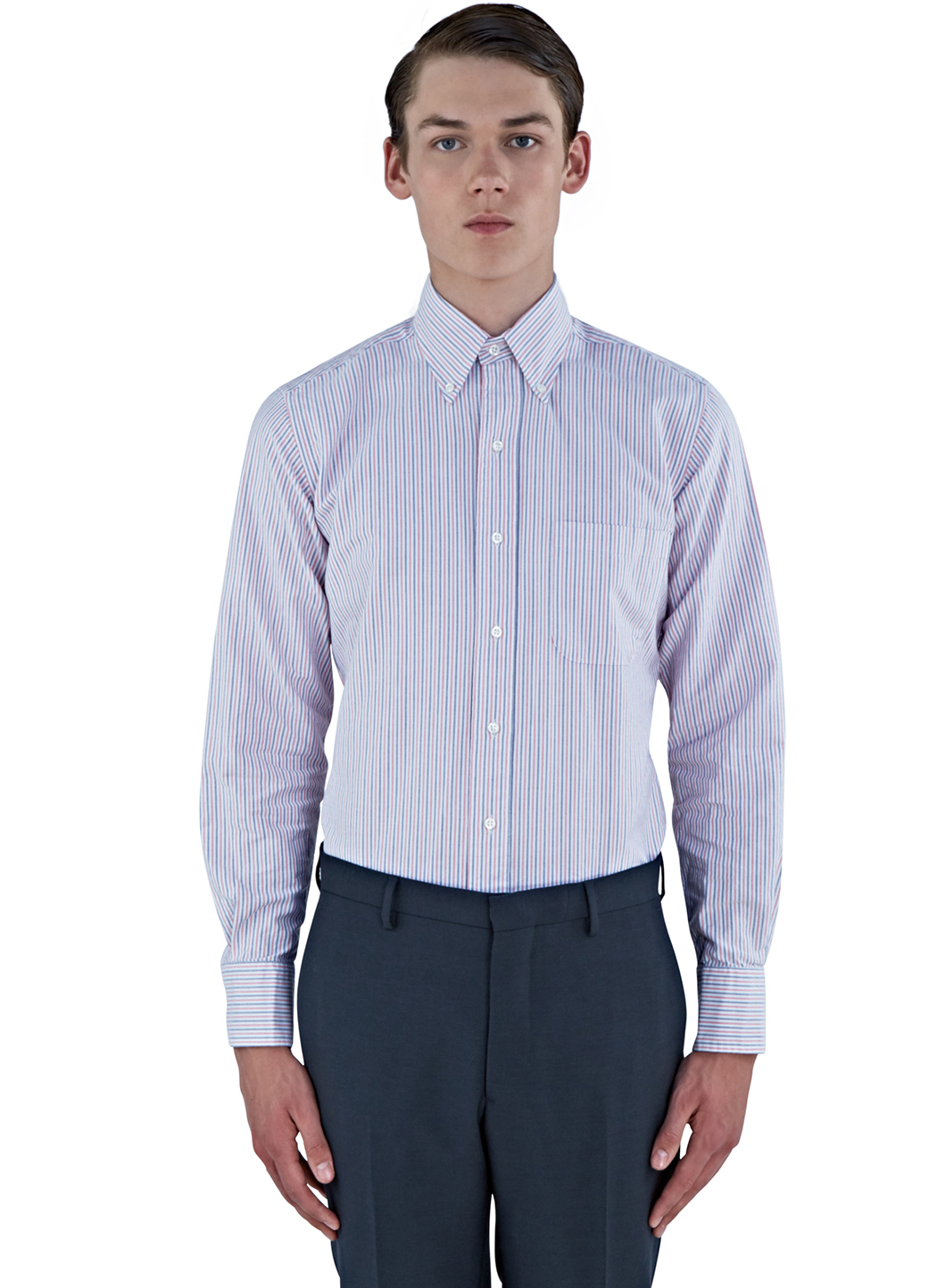 virgins sex videos mens red striped oxford shirt