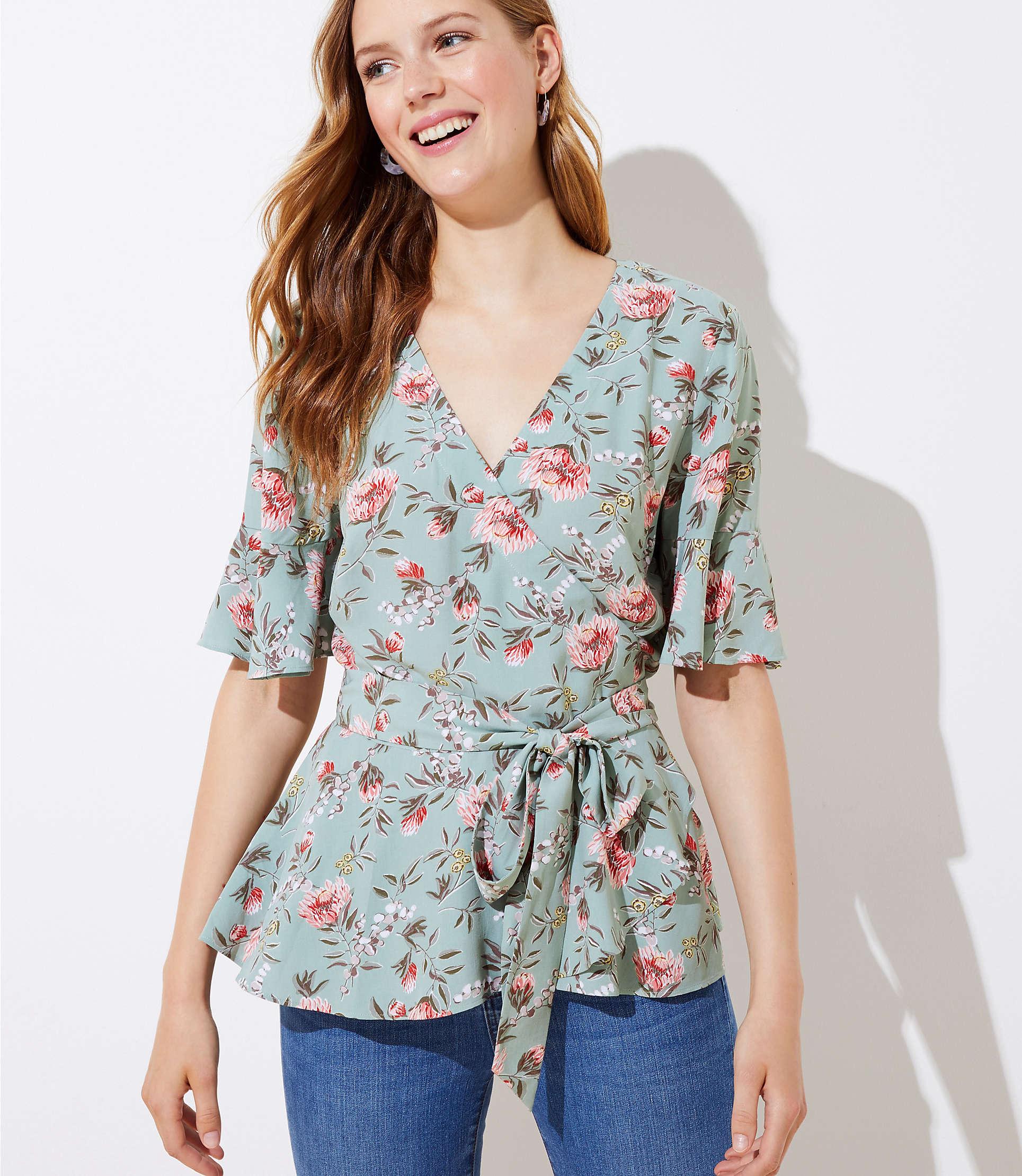 loft floral top